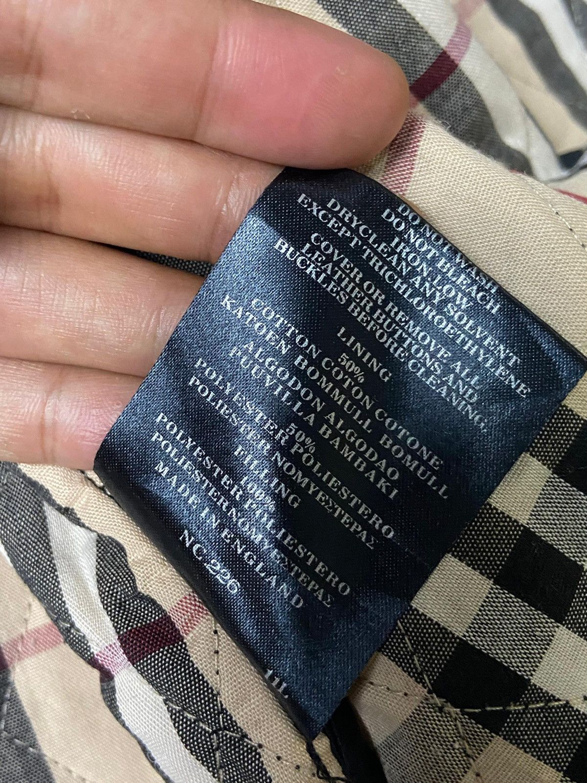 Burberry × Designer × Vintage Burberry London Nova Check Quilted Collared Jacket (118) Size US XS / EU 42 / 0 - 8 Thumbnail