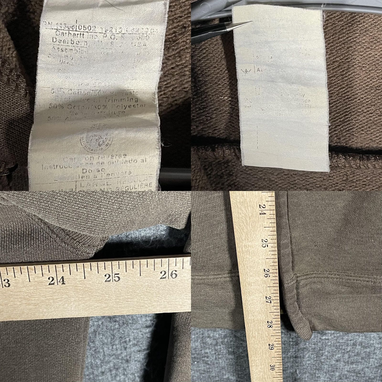 Carhartt VINTAGE Carhartt Hoodie Mens M Brown Full Zip Fleece Embroidered Logo K122 Size US M / EU 48-50 / 2 - 10 Thumbnail