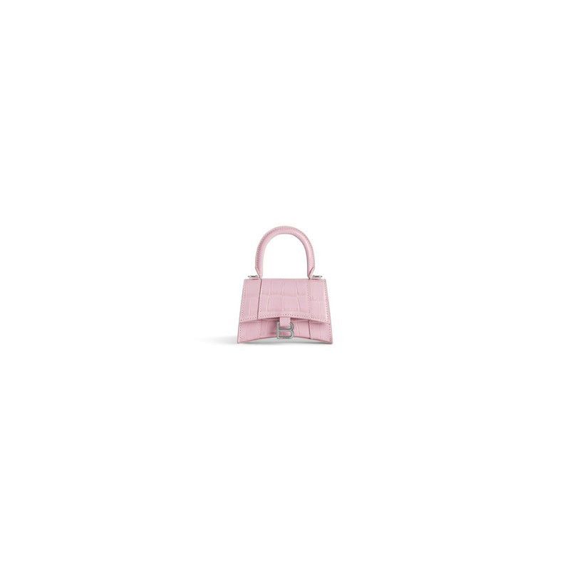 Balenciaga o1srvl11e1225 Size: OS / Hourglass Mini Handbag With Chain Size ONE SIZE - 1 Thumbnail