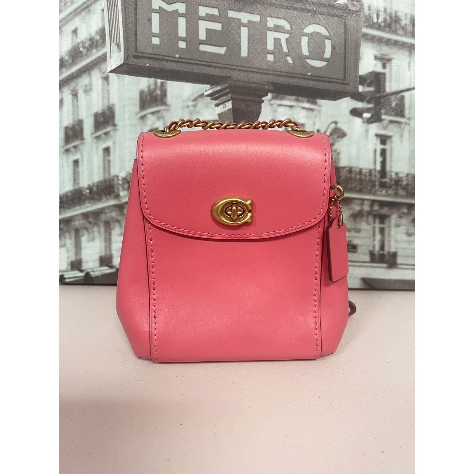 Coach Coach 52670 Parker Convertible Backpack 16 IN Pink Size ONE SIZE - 1 Thumbnail