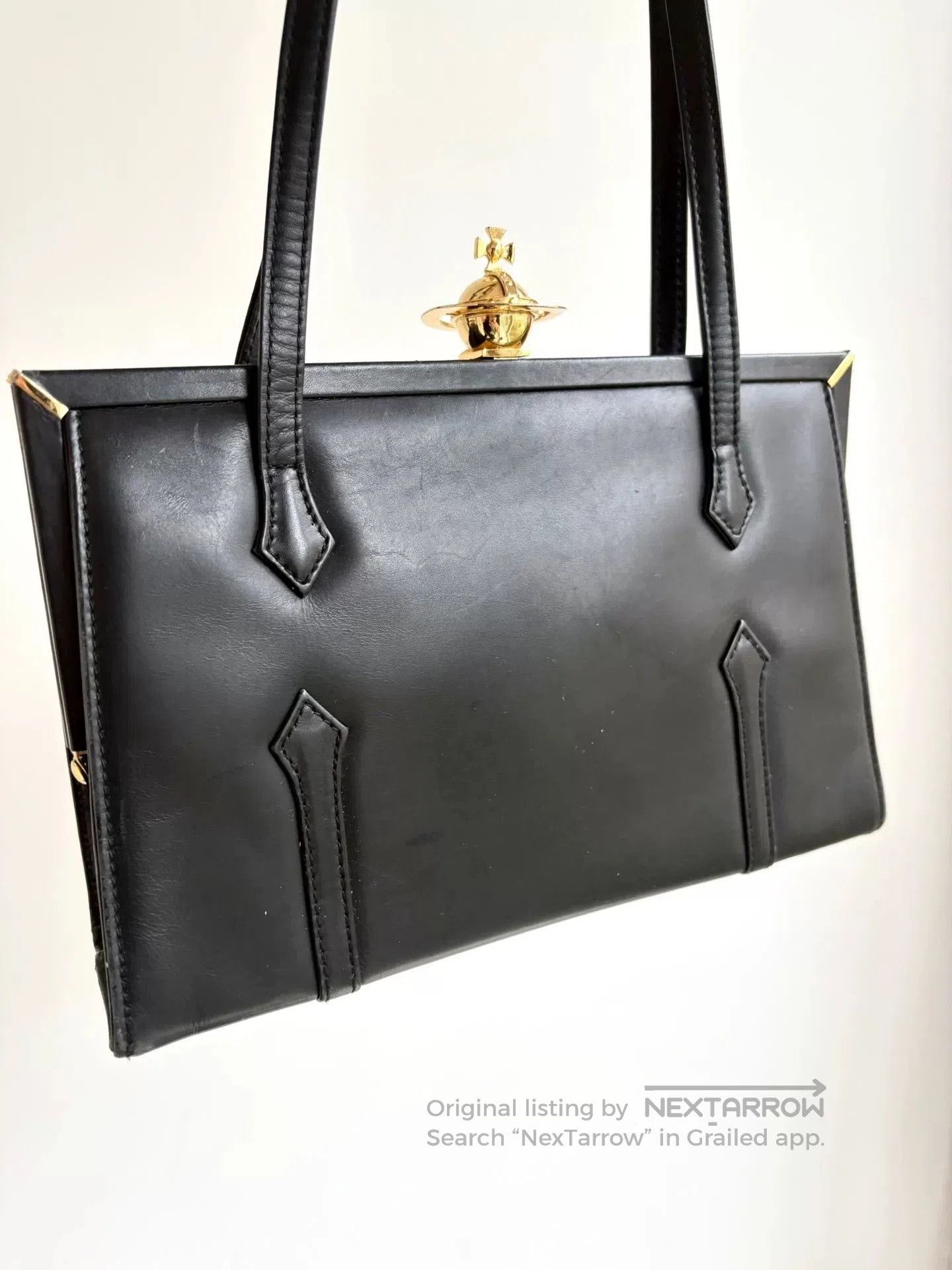 Vivienne Westwood Vivienne Westwood Black Saturn Shoulder Bag. Size ONE SIZE - 2 Thumbnail