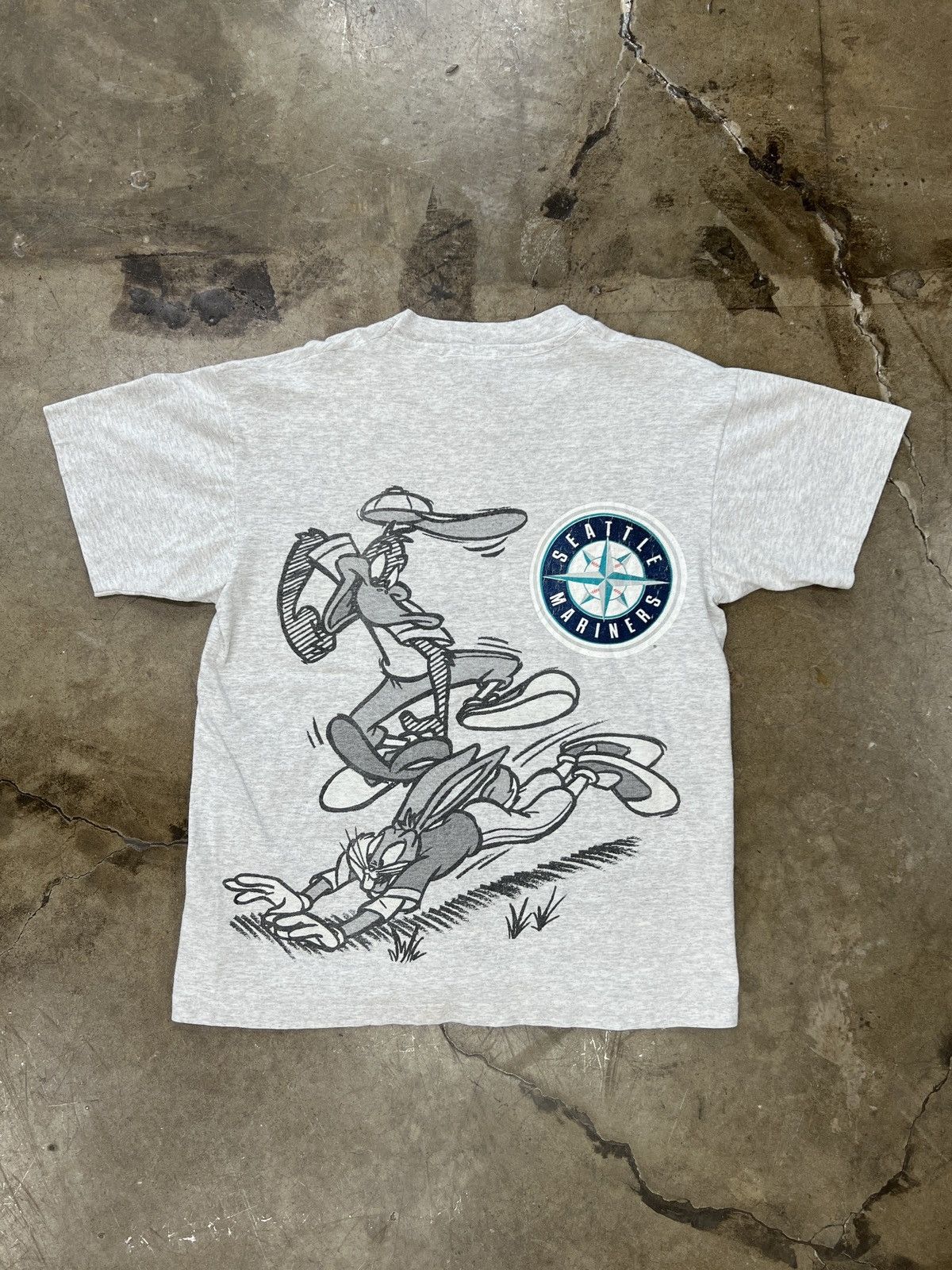 MLB × Vintage × Warner Bros Vintage MLB Looney Tunes Seattle Mariners Single Stitch Tee Size US M / EU 48-50 / 2 - 5 Thumbnail