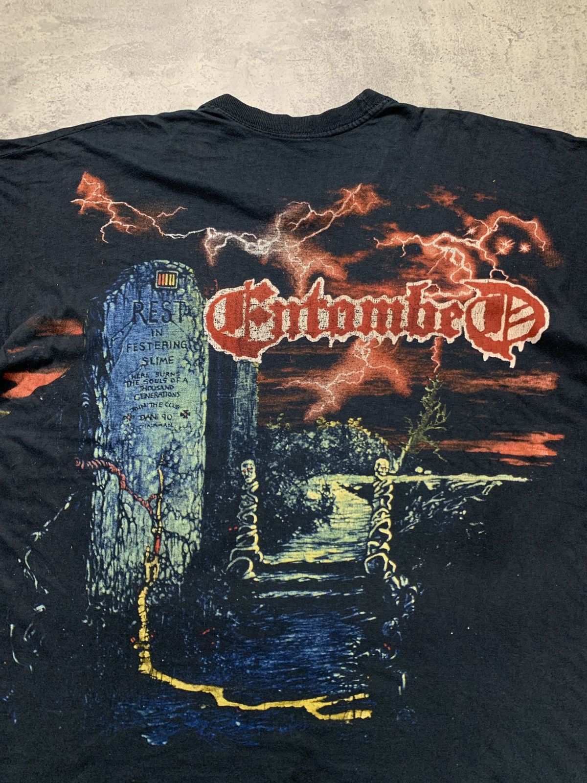 Band Tees 90s Entombed Empire Vintage Death Metal Band Tee Size US L / EU 52-54 / 3 - 4 Thumbnail