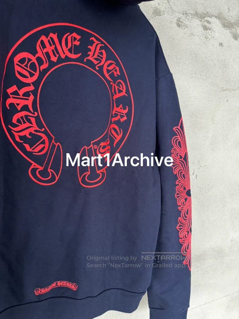 Other CHROME HEARTS Navy blue horse hoof vine hoodie Size US M / EU 48-50 / 2 - 4 Thumbnail