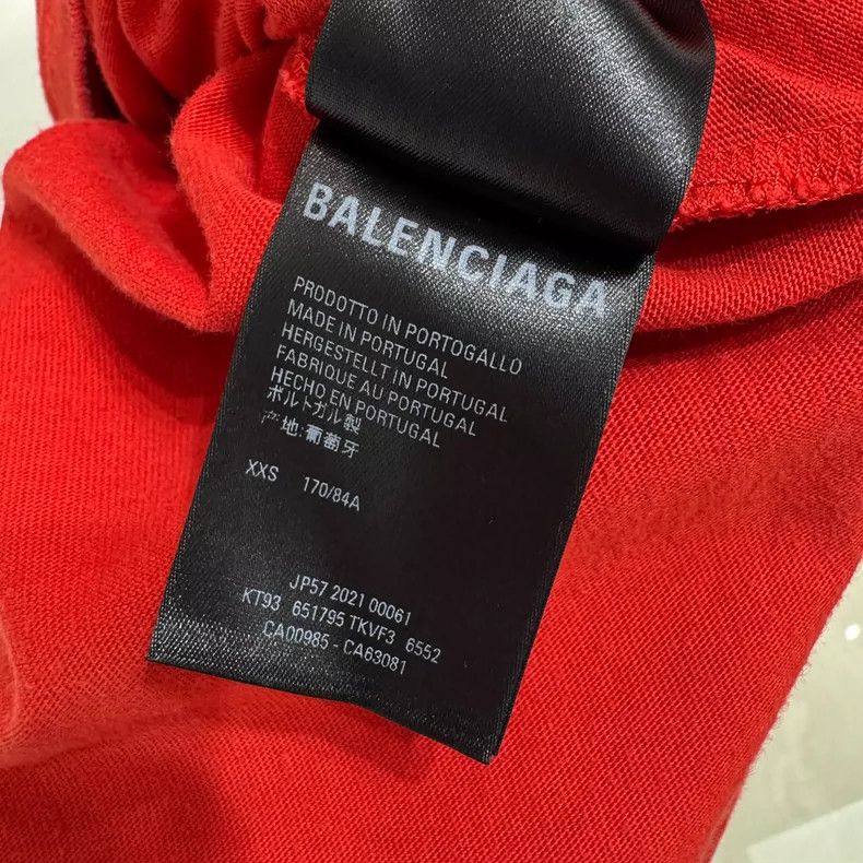 Balenciaga Balenciaga Red Short Sleeve Size US XXS / EU 40 - 6 Thumbnail