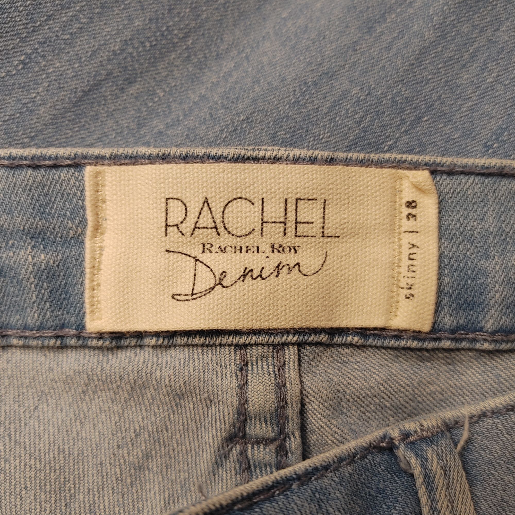 Other Rachel Ray Denim Women's Light Blue Rolled Cuff Skinny Jeans Size 28" / US 6 / IT 42 - 3 Thumbnail