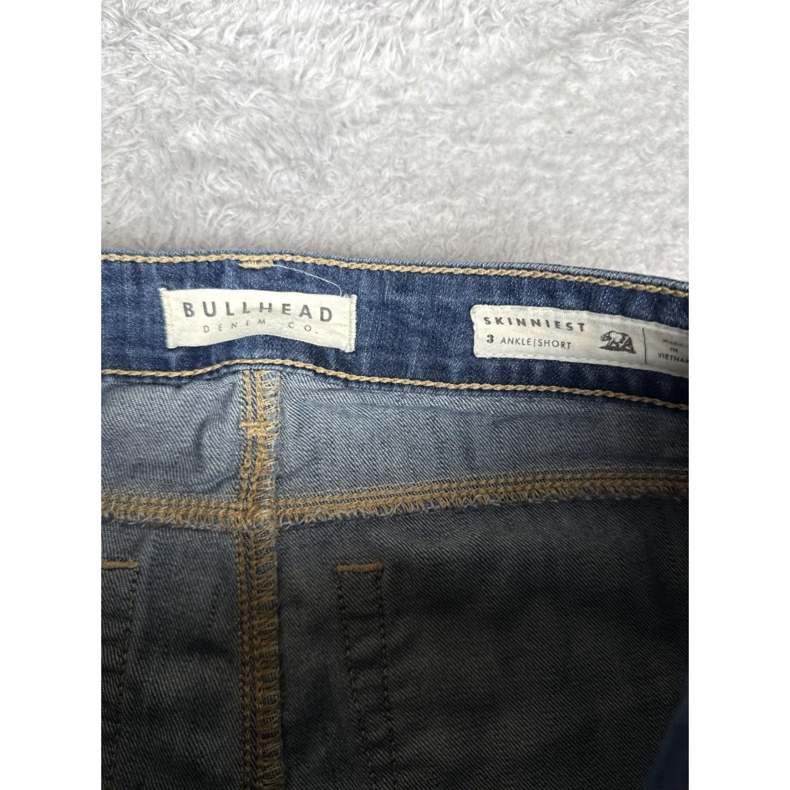 CO Bullhead Denim Co Skinny Jeans Juniors 3 Blue Low Rise Stretch Ankle Denim 25x27 Size 26" / US 2 / IT 38 - 6 Thumbnail