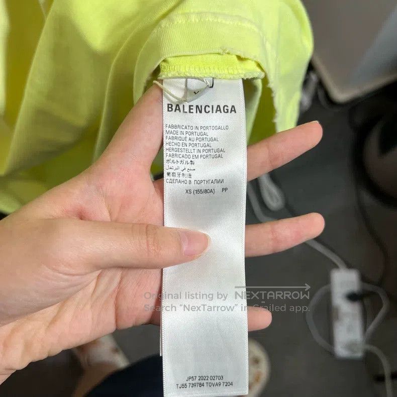 Balenciaga Balenciaga Tape Short Sleeve Size US XS / EU 42 / 0 - 4 Thumbnail