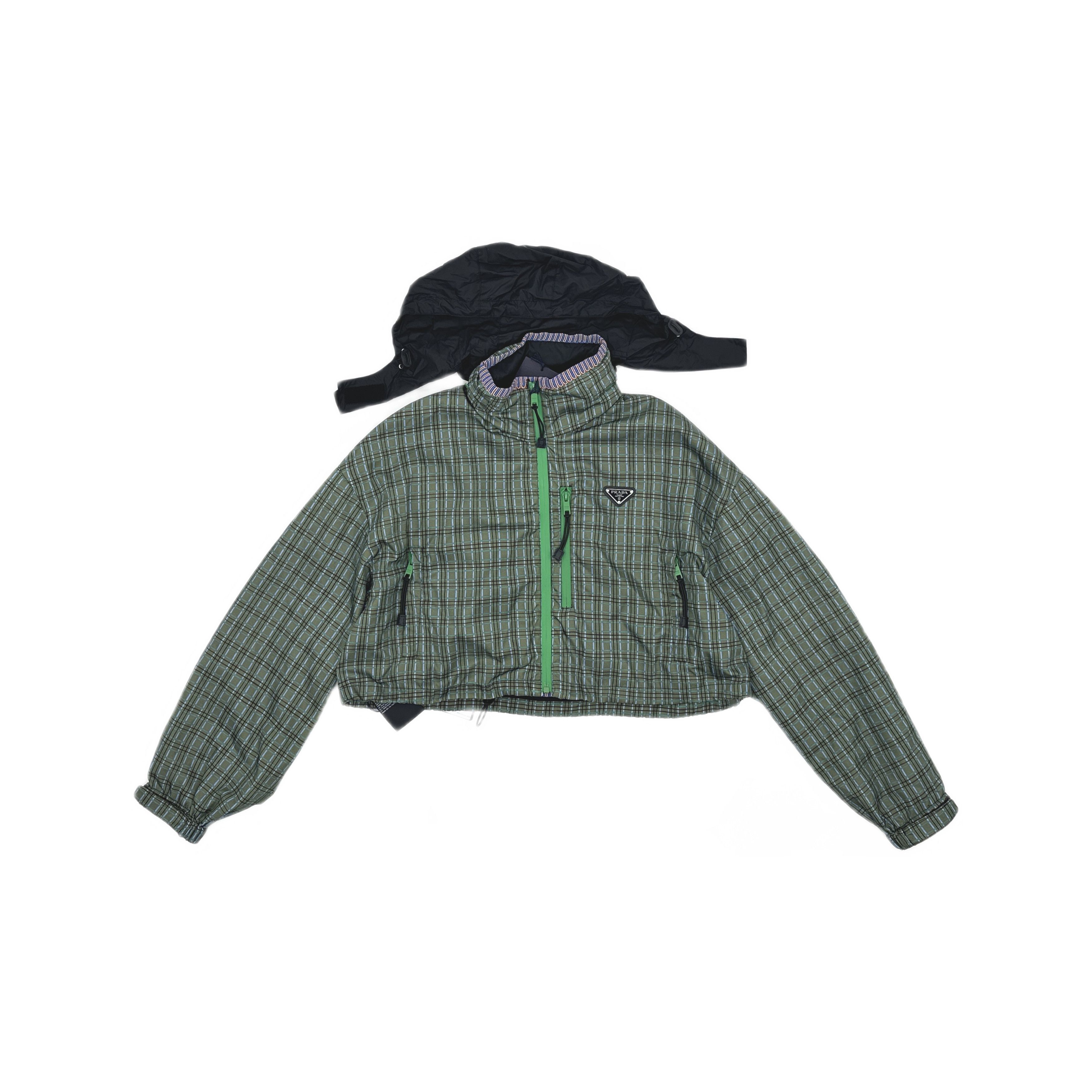 Prada Prada Re-Nylon Plaid Jacket Size 36 Size XS / US 0-2 / IT 36-38 - 1 Thumbnail