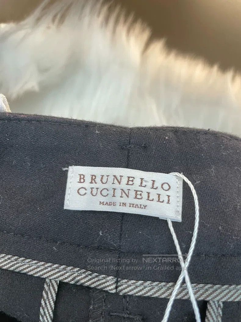 Brunello Cucinelli Brunello Cucinelli Black Wool Casual Trousers Size 26" / US 2 / IT 38 - 5 Thumbnail
