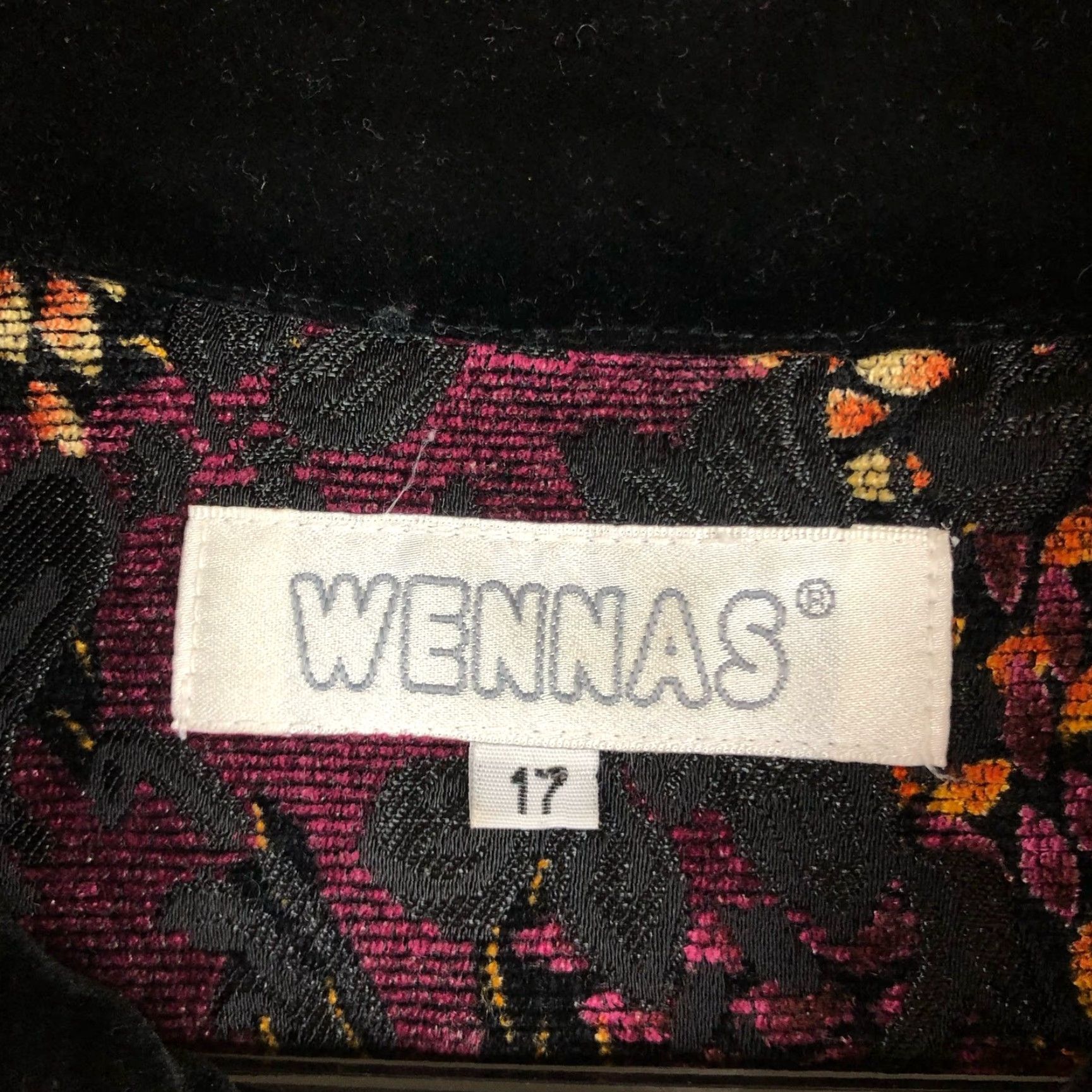 Vintage VINTAGE Wennas Womens Jacket Purple Chinese Style Jacquard Floral Boho 17 Size XXL / US 16-18 / IT 52-54 - 6 Thumbnail