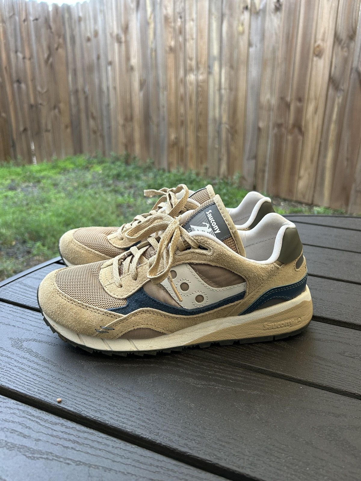 Saucony Saucony Jazz Cream/Blue 8.5 Size US 8.5 / EU 41-42 - 2 Thumbnail