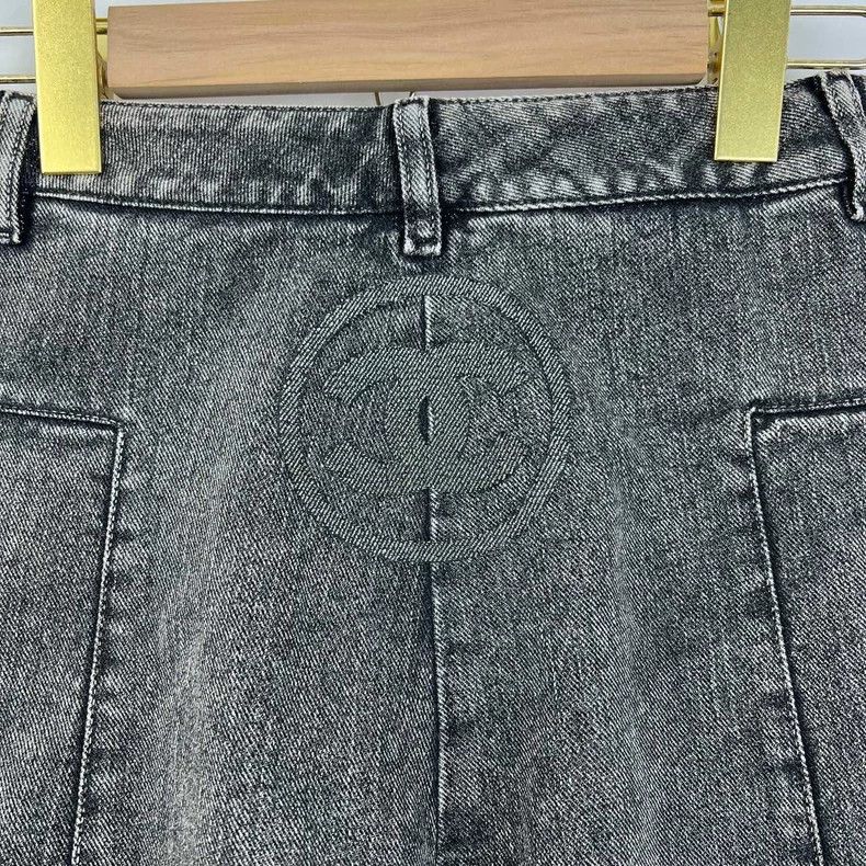 Chanel Chanel 23c gray denim denim shorts Size 42" / US 20 - 5 Thumbnail