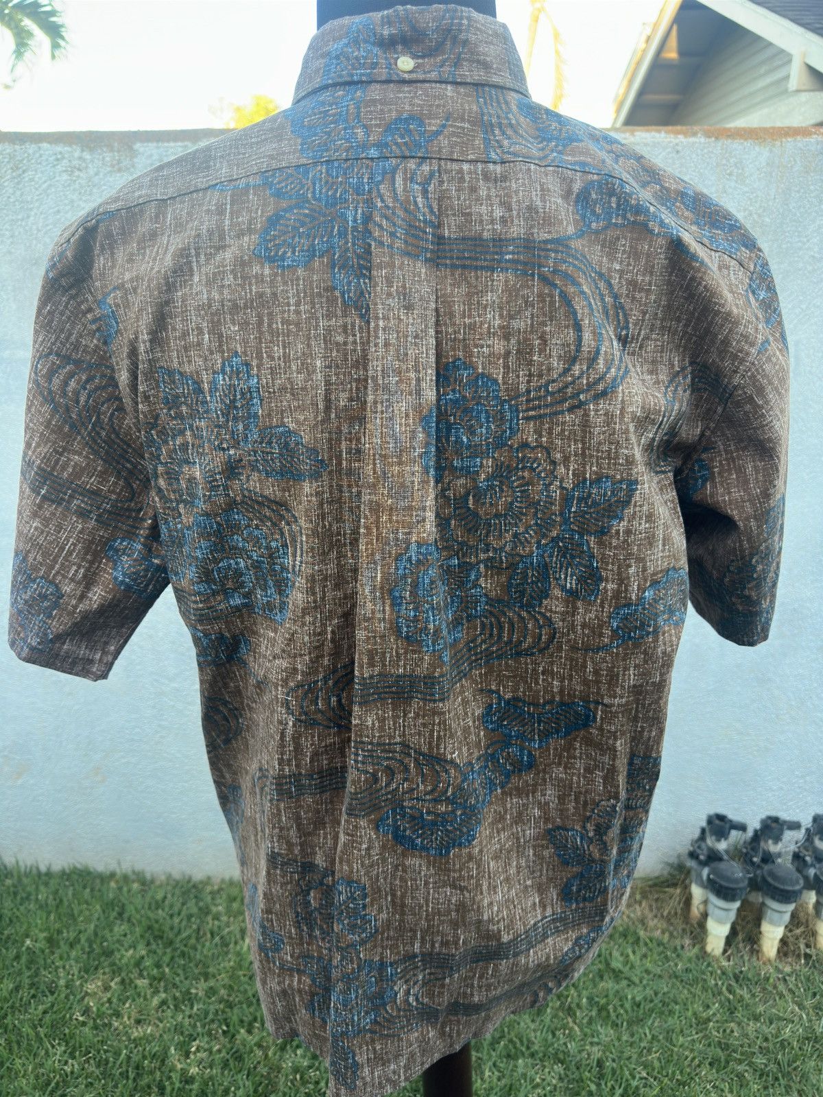 Reyn Spooner PreOwned Reyn Spooner Brown Hawaiian Print Men's L Size US L / EU 52-54 / 3 - 2 Thumbnail