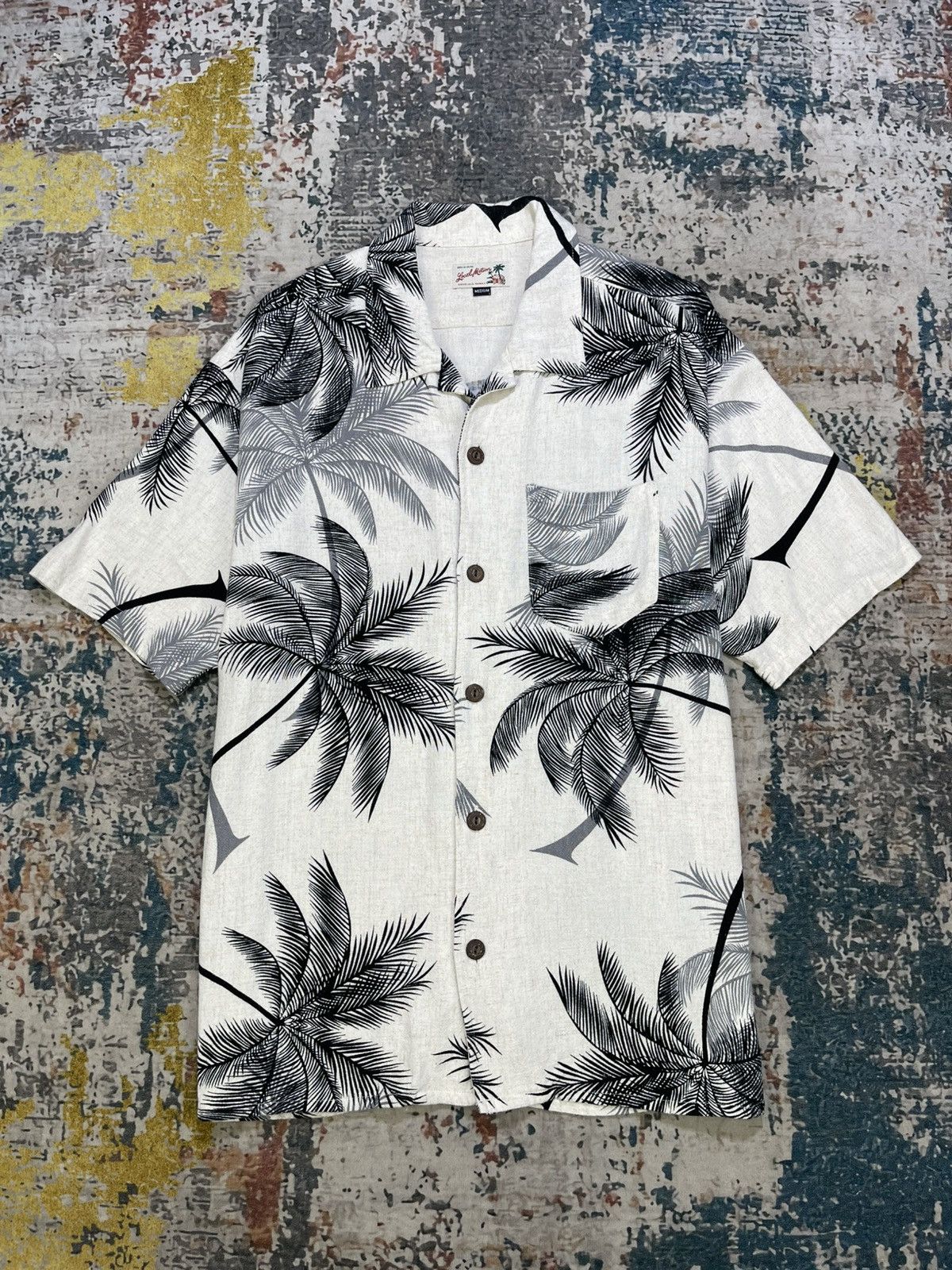 Sun Surf Local Motion Rayon Linen Fiber Aloha Hawaiian Shirt Size US M / EU 48-50 / 2 - 2 Thumbnail
