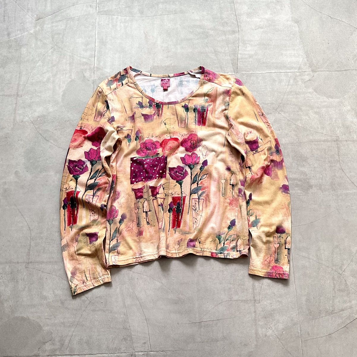Hysteric Glamour Japan Floral Hysteric Glamour Style Long Sleeve T Shirt Y2K Size M / US 6-8 / IT 42-44 - 1 Thumbnail