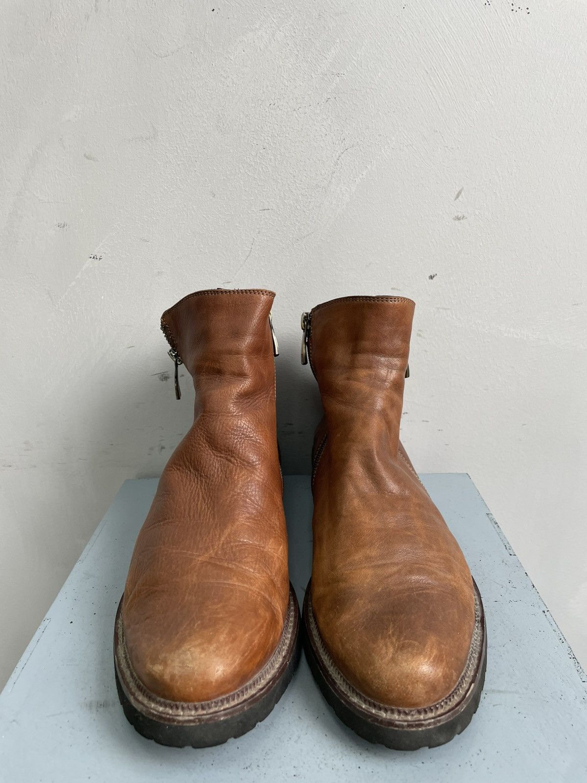 A.S.98 A.S. 98 style zipper ankle moto distressed boots Size US 9 / EU 42 - 5 Thumbnail
