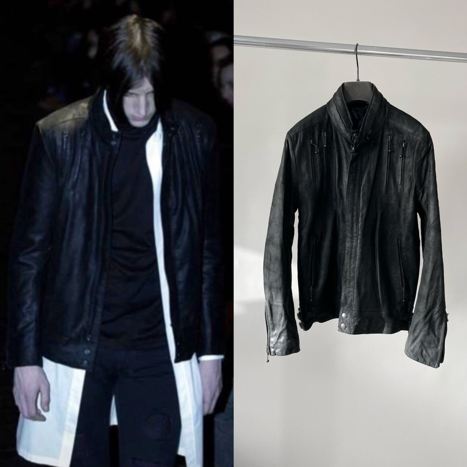 Number (N)ine Number (N)ine 2004AW Leather Jacket Size US M / EU 48-50 / 2 - 1 Thumbnail