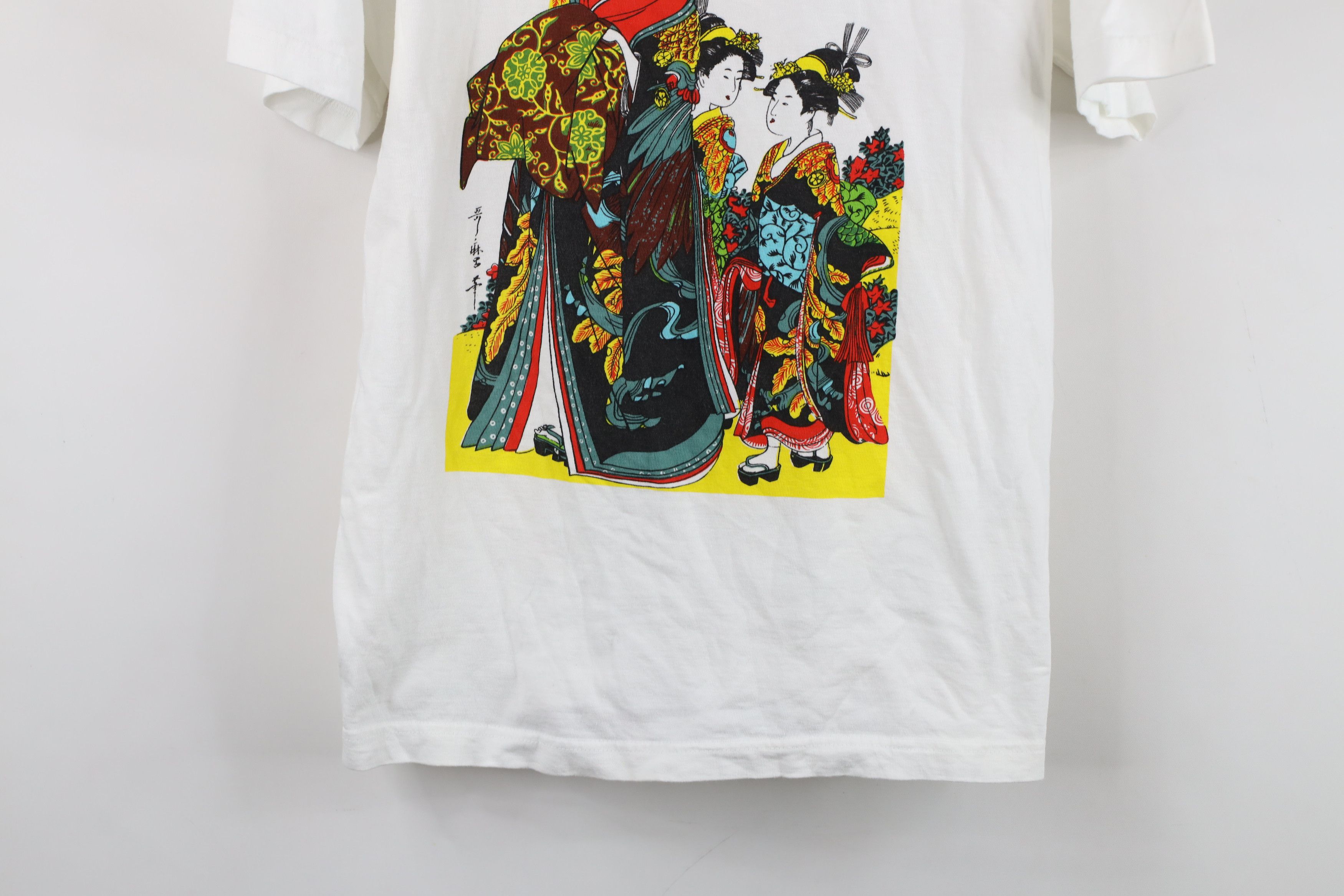Vintage Vintage 90s Streetwear Short Sleeve T-Shirt White Cotton Size US S / EU 44-46 / 1 - 3 Thumbnail