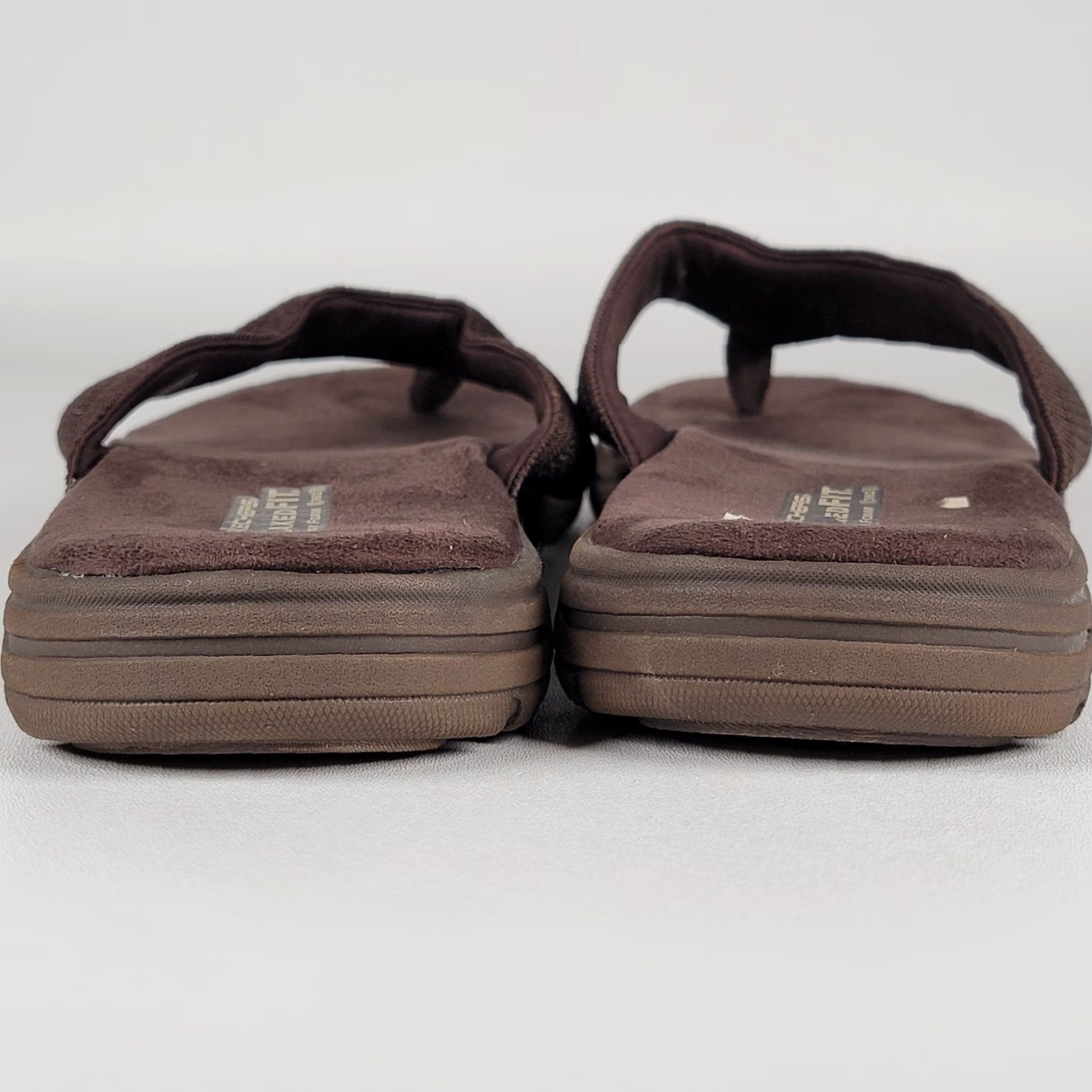 SKECHERS Skechers Relaxed Fit Memory Foam 360 Sandals Flip Flop Men 14 Brown Comfort Shoe Size ONE SIZE - 5 Thumbnail