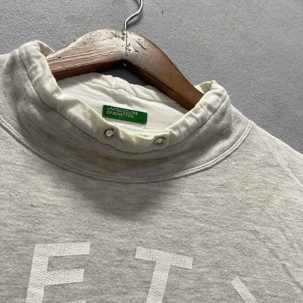 United Colors Of Benetton United Colors of Benetton Mock Neck Logo Sweatshirt Size US M / EU 48-50 / 2 - 3 Thumbnail