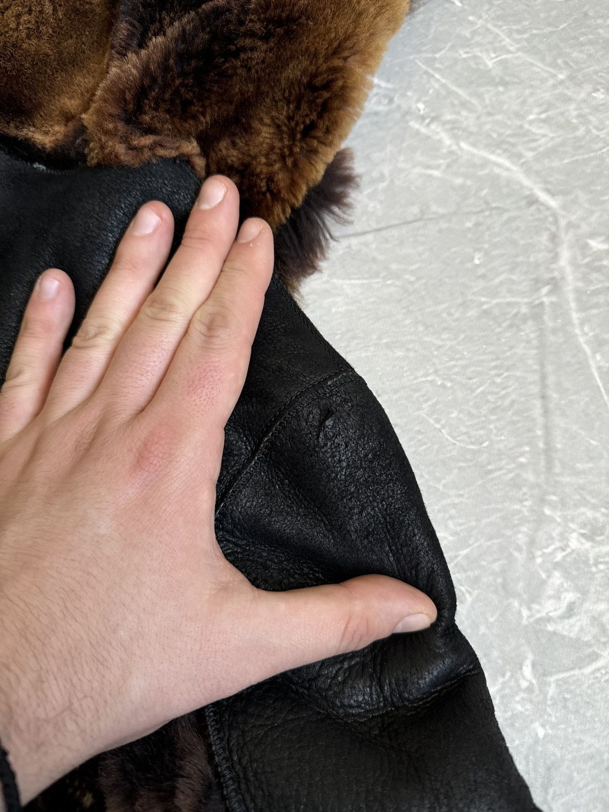 Japanese Brand Vintage Faux Fur Leather Hooded Coat Jacket LGB Ifsixwasnine Size M / US 6-8 / IT 42-44 - 13 Thumbnail