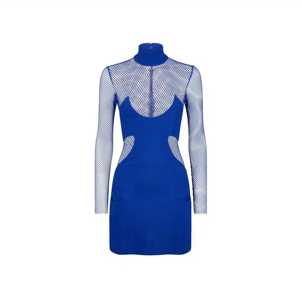 Tom Ford o1loc1c1024 CP1576 Cocktail Mini Dress in Blue Size M / US 6-8 / IT 42-44 - 1 Preview