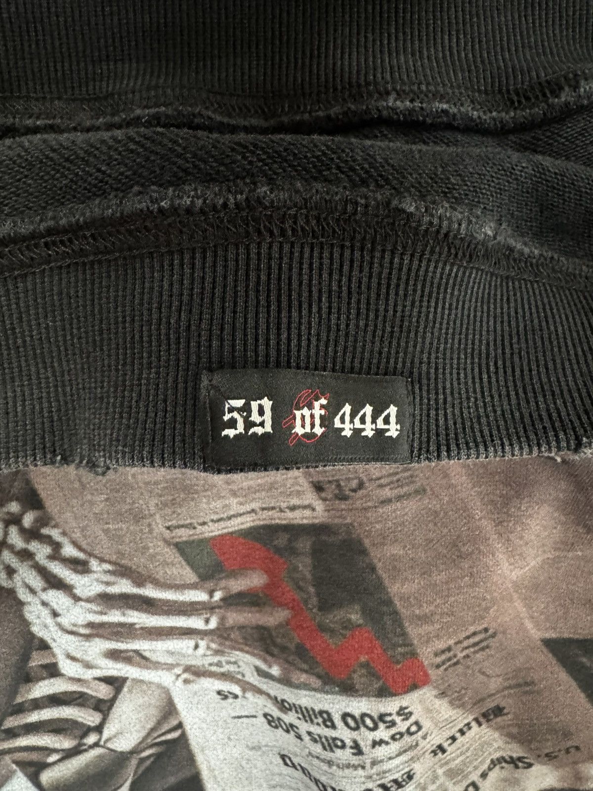 GODSPEED “BLACK MONDAY” SWEATSHIRT in Black Washed (Medium)