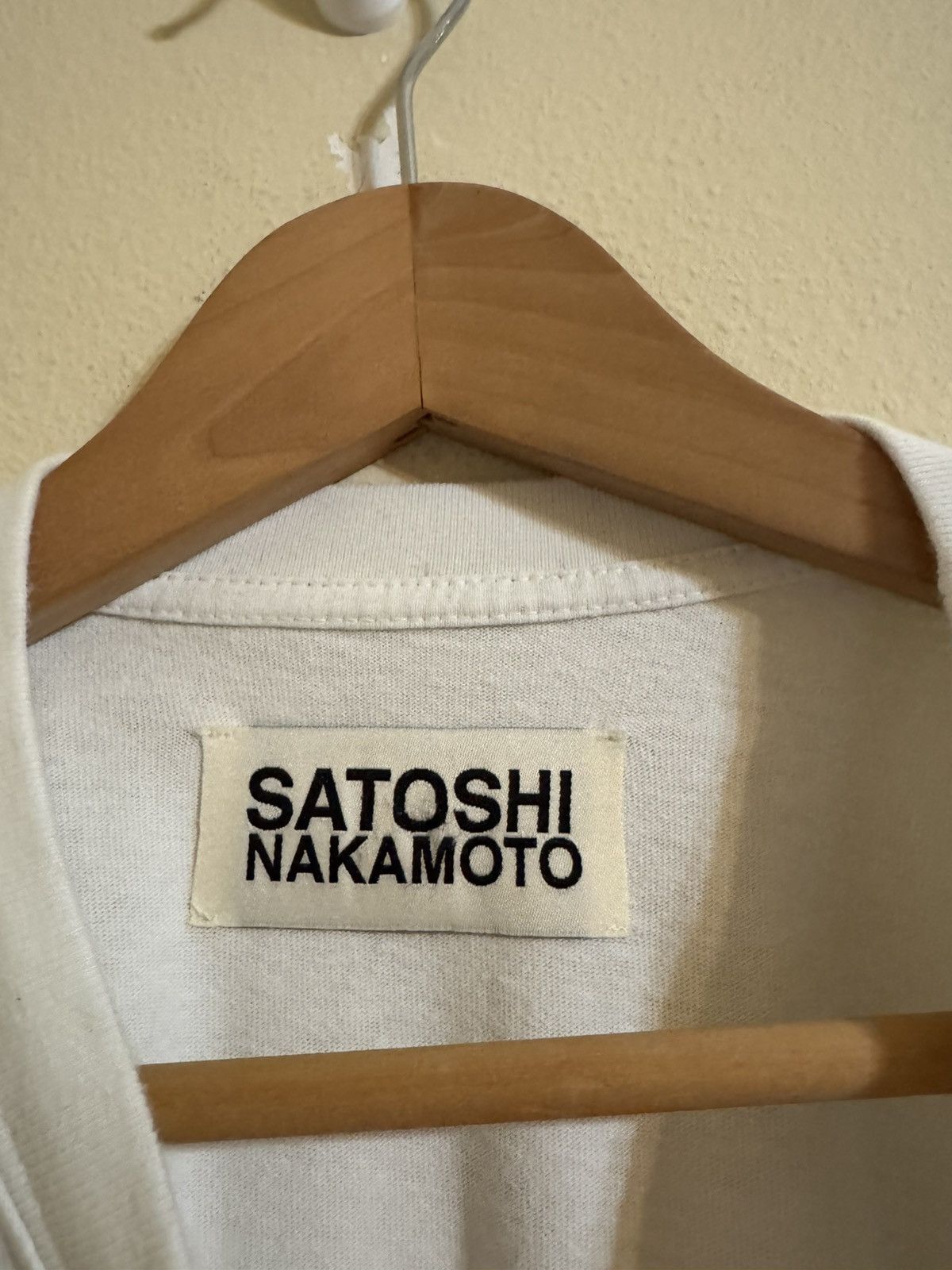 Satoshi Nakamoto Satoshi Nakamoto Wrap Tee Shirt White XL Size US XL / EU 56 / 4 - 3 Thumbnail