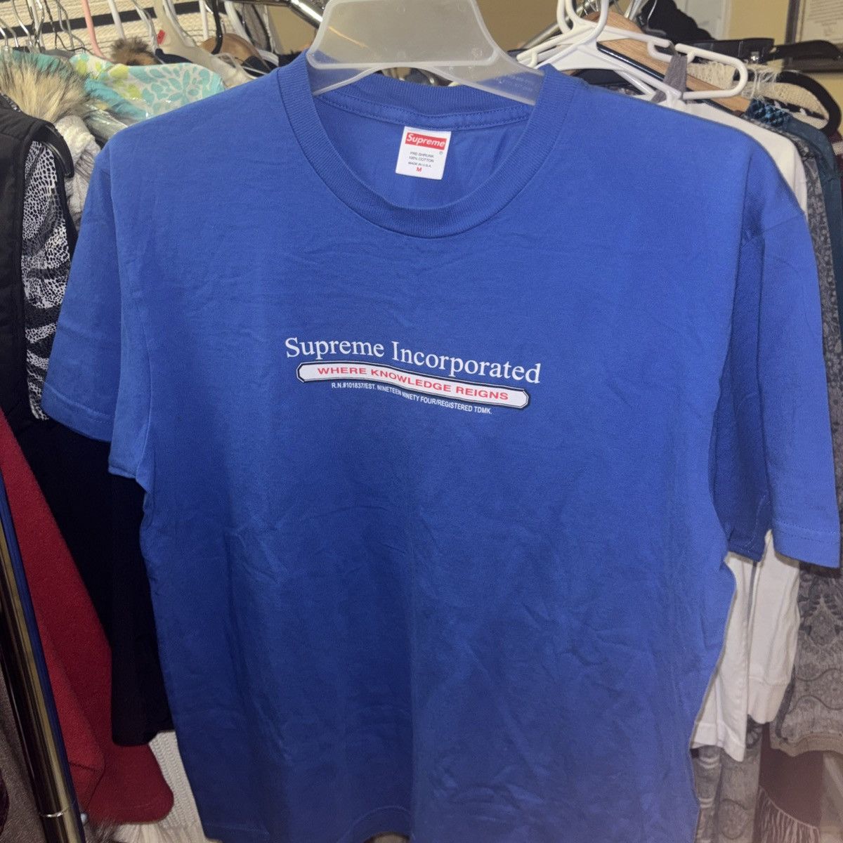 Supreme Supreme incorporated tee blue Size US M / EU 48-50 / 2 - 1 Thumbnail