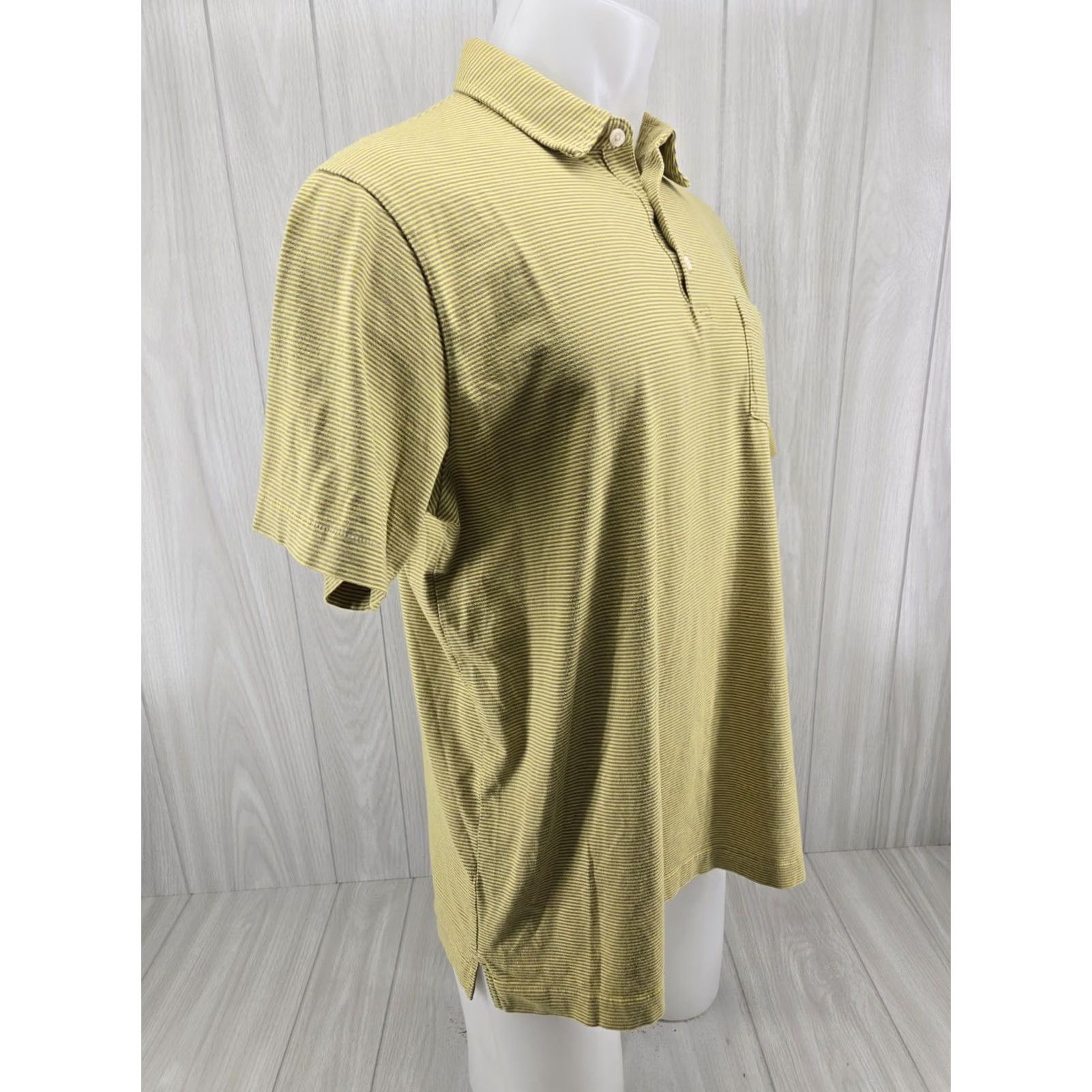 Patagonia Patagonia Polo Shirt Mens Large Yellow Striped Short Sleeve Organic Cotton Shirt Mens Large Yellow Striped Short Sleeve Polo Cotton Size US L / EU 52-54 / 3 - 6 Thumbnail
