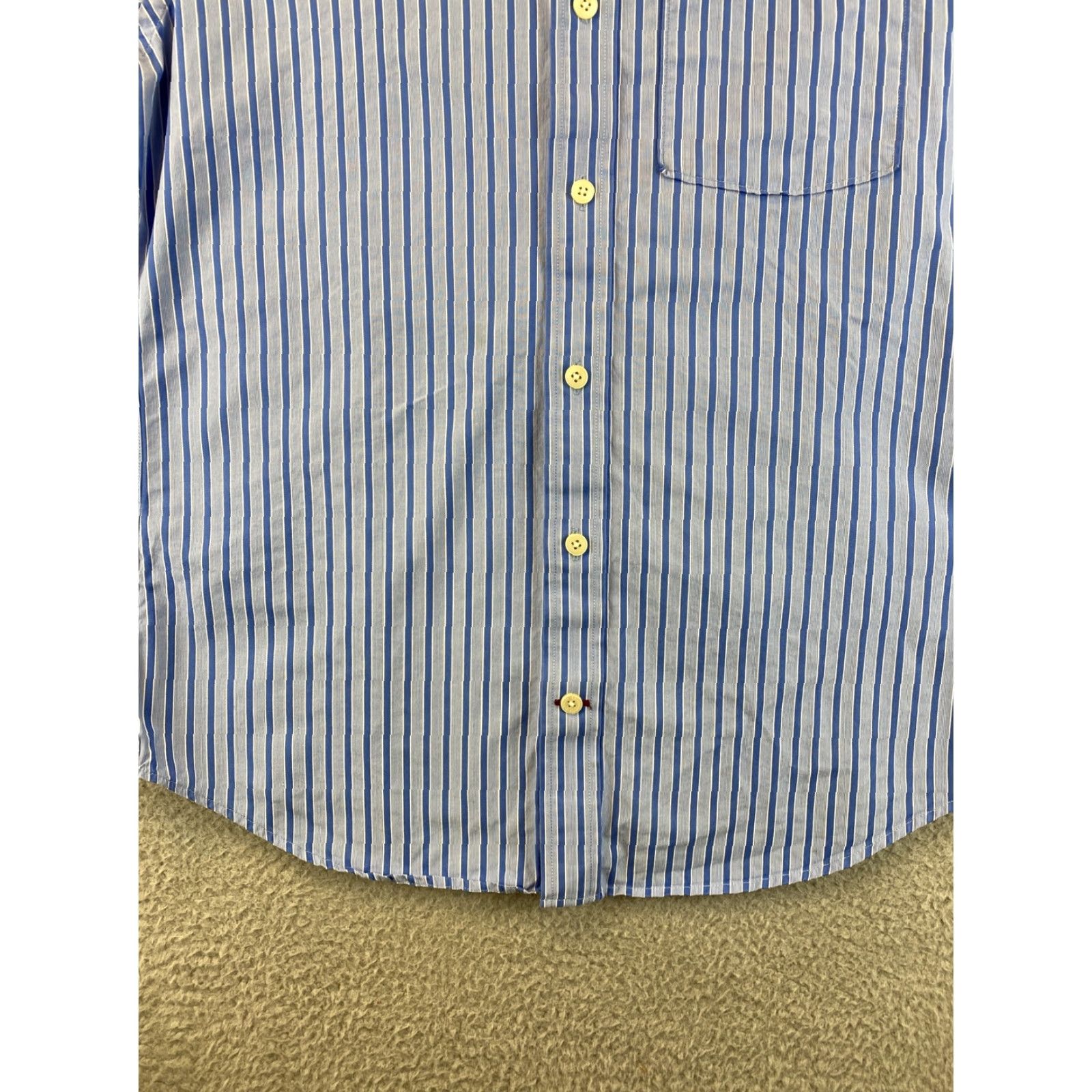 Abercrombie & Fitch Abercrombie & Fitch Mens Cotton Long Sleeve Dress Casual Striped Shirt M /83-54 Size US M / EU 48-50 / 2 - 2 Thumbnail