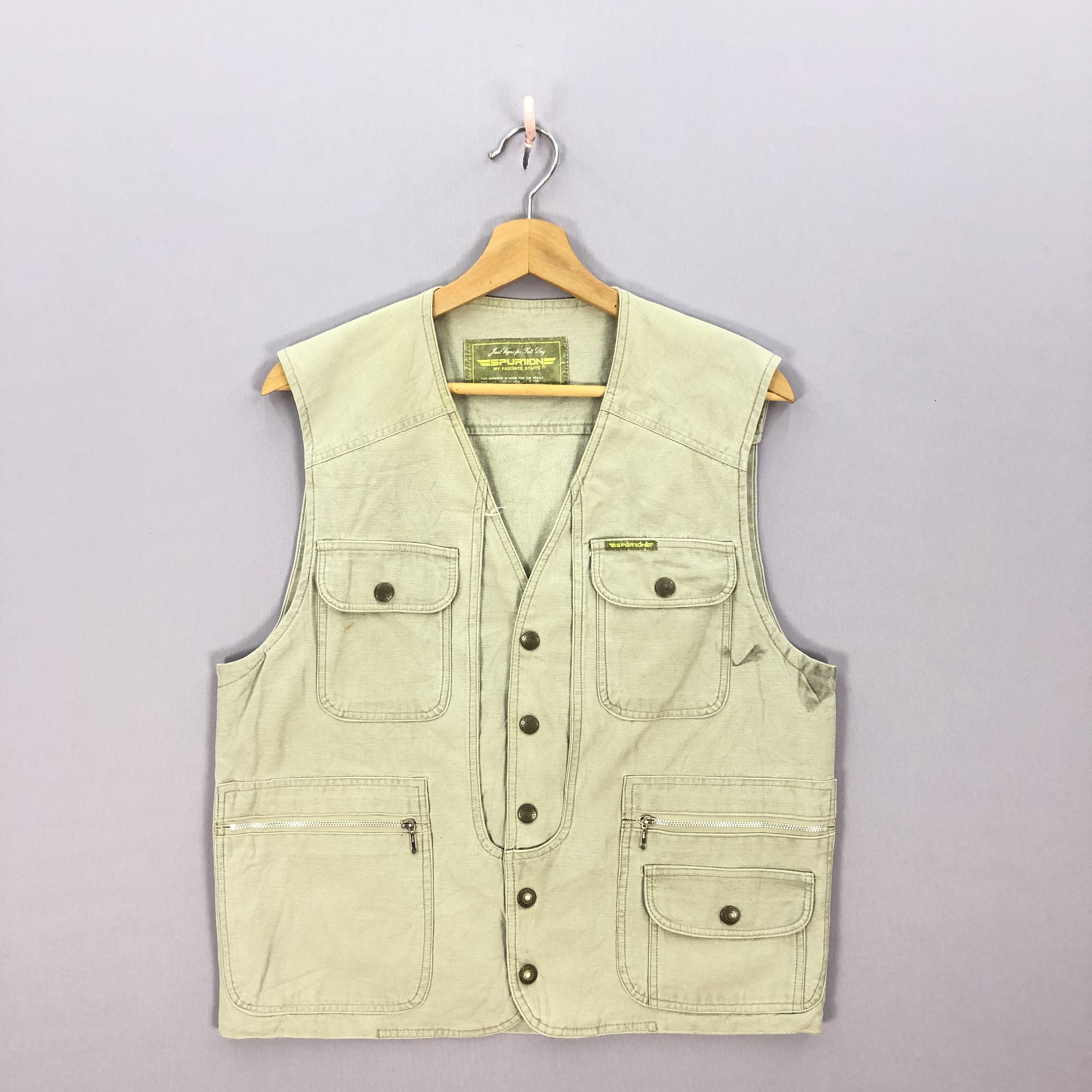 Japanese Brand × Vintage Vintage Japanese Bondage Multi Pocket Vest Jacket Size US M / EU 48-50 / 2 - 1 Thumbnail