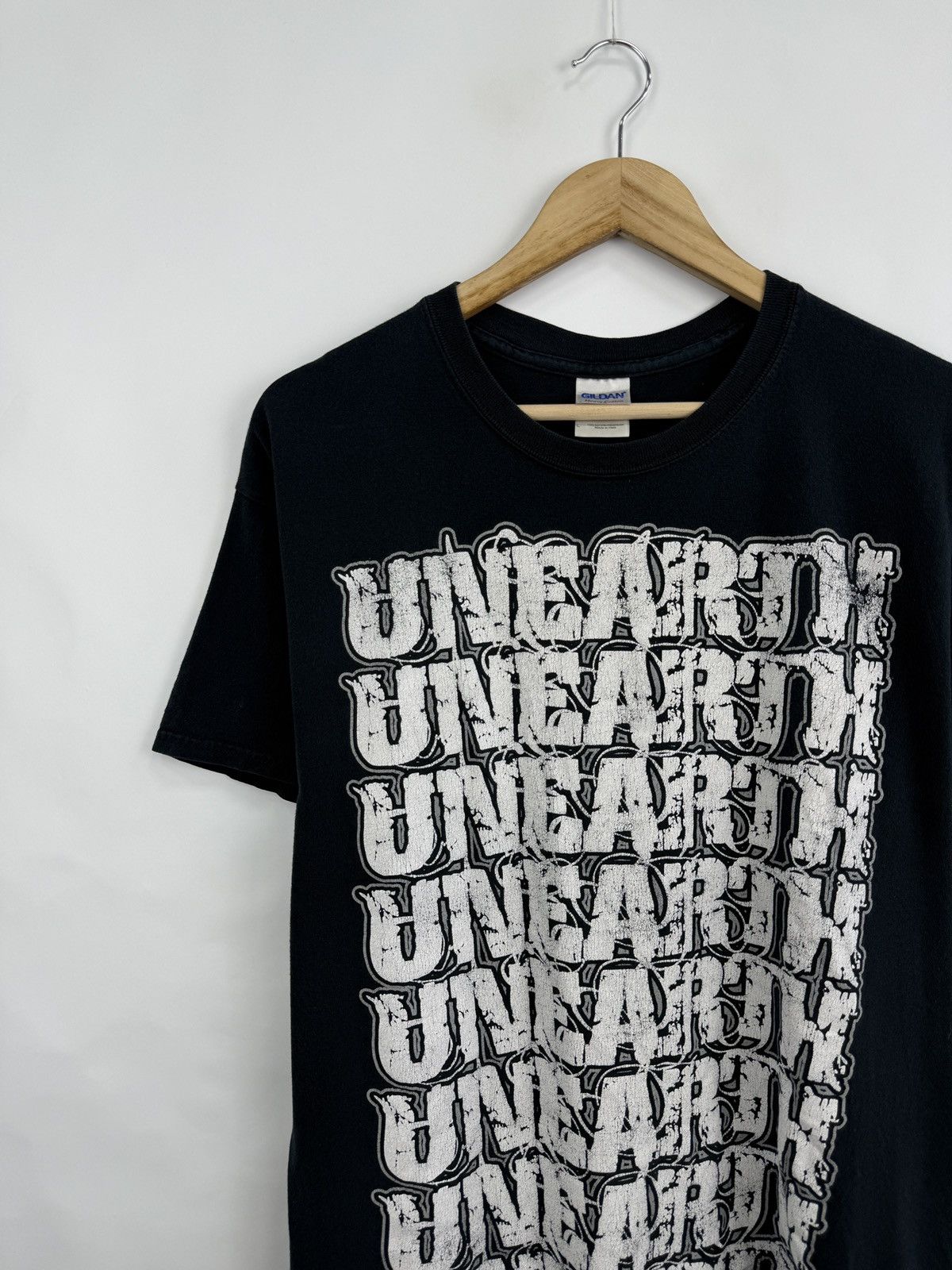 Gildan 🇺🇸 Vintage Y2K Unearth Metalcore Band European Tour 2012 Tee Size US L / EU 52-54 / 3 - 3 Thumbnail