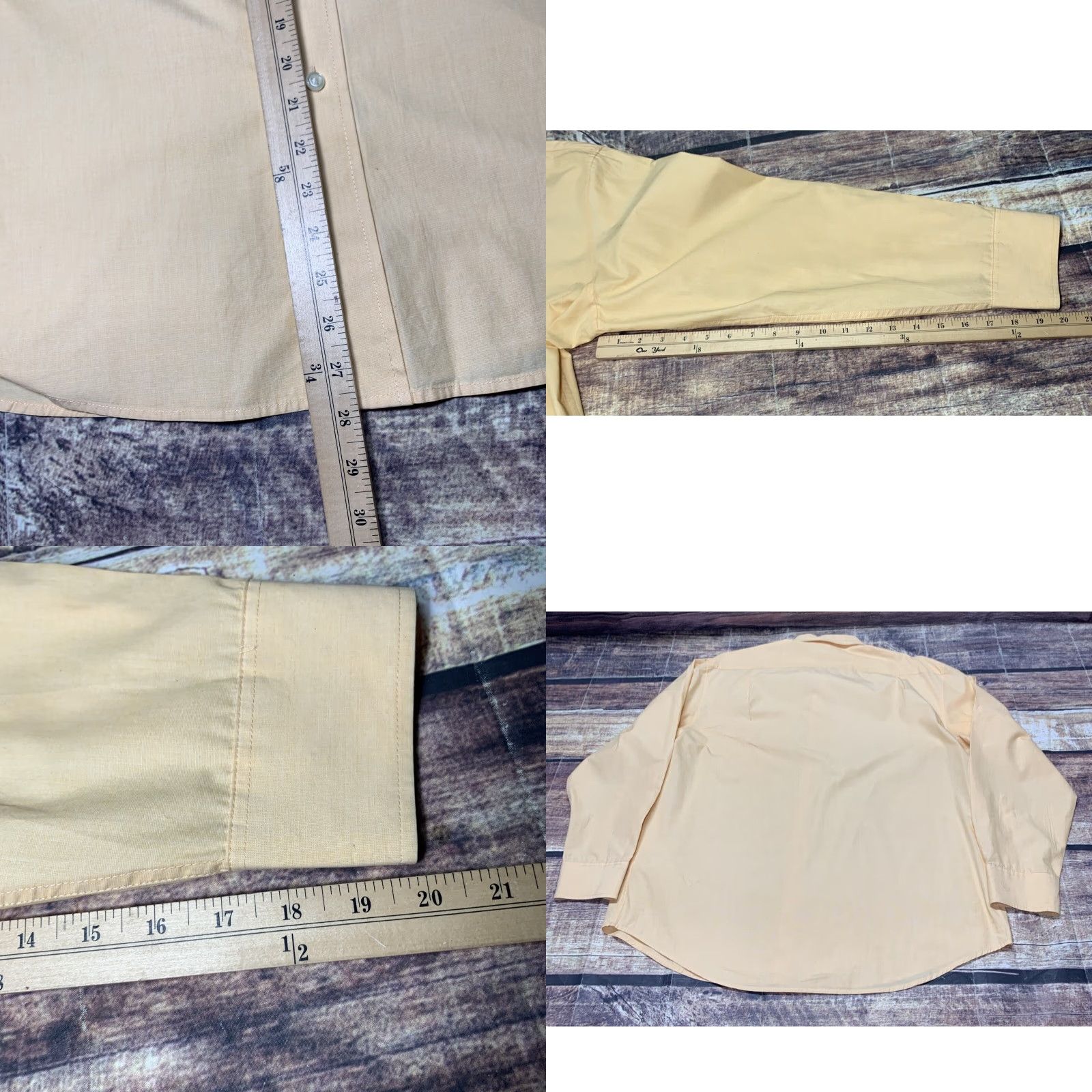 Izod IZOD Shirt Mens Shirt Yellow Gold Size XL Long Sleeve Button Up Casual Size US XL / EU 56 / 4 - 8 Thumbnail