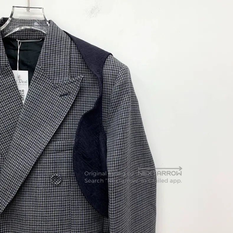 Dior Dior 22 dark gray checkered wool lapel double-breasted lon Size US S / EU 44-46 / 1 - 3 Thumbnail