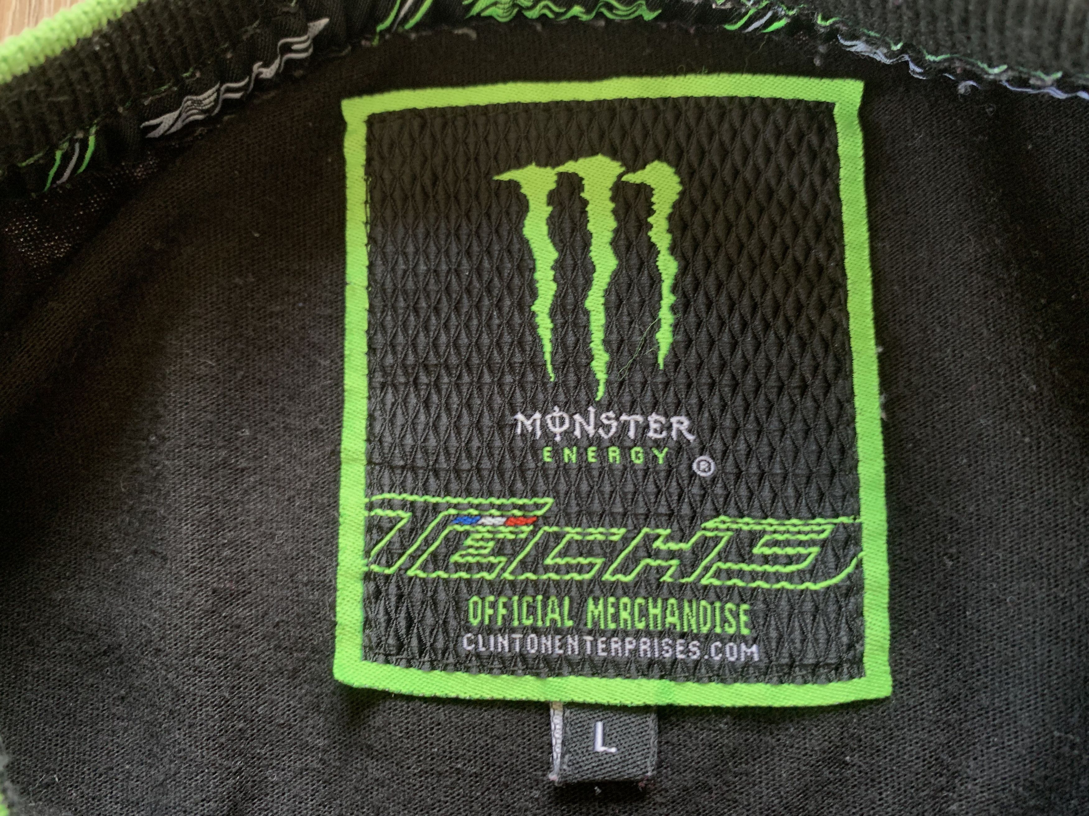 Vintage Vintage Tech3 Monster Energy Black Printed T-Shirt Size US L / EU 52-54 / 3 - 7 Thumbnail