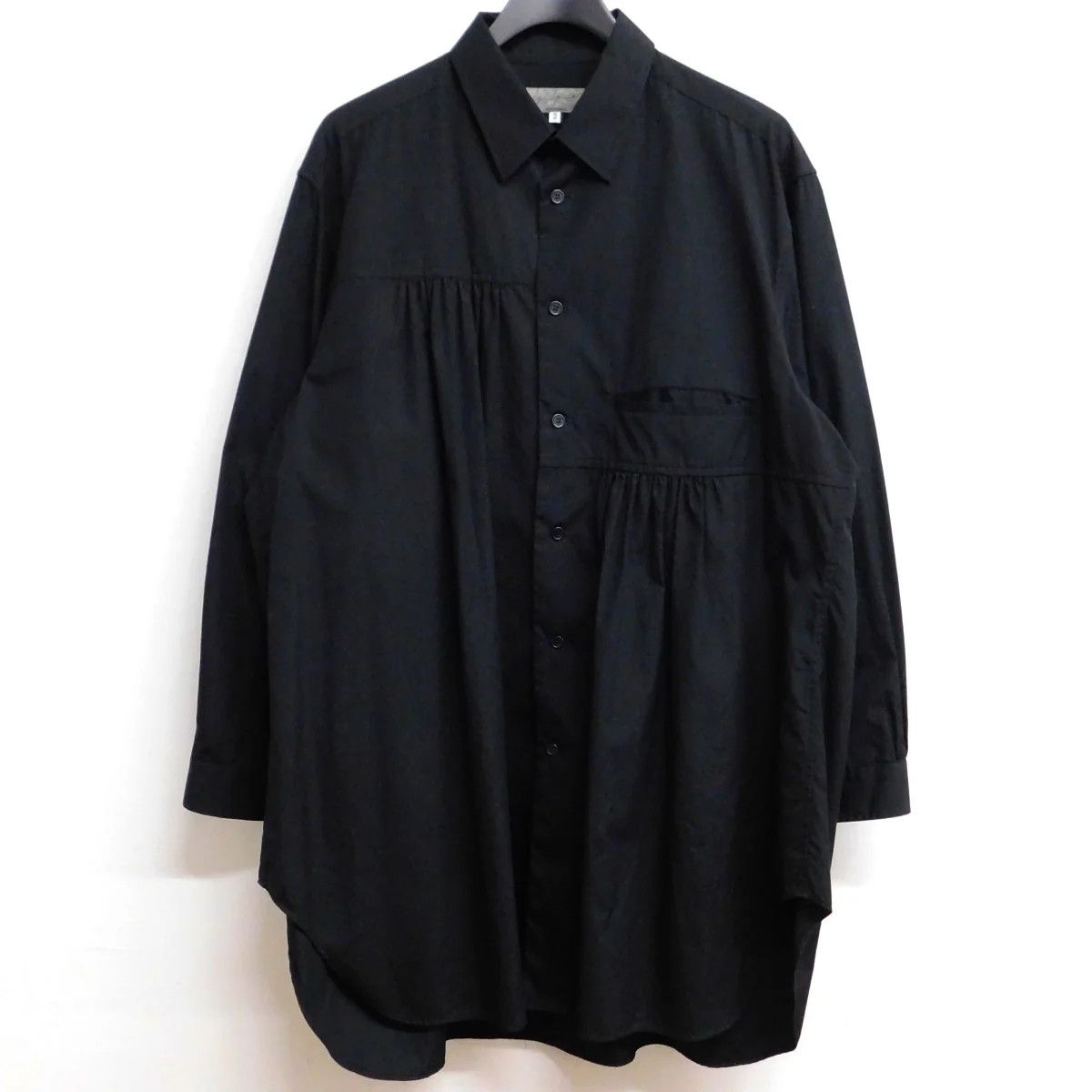 Yohji Yamamoto pour homme 2020SS gathered design shirt