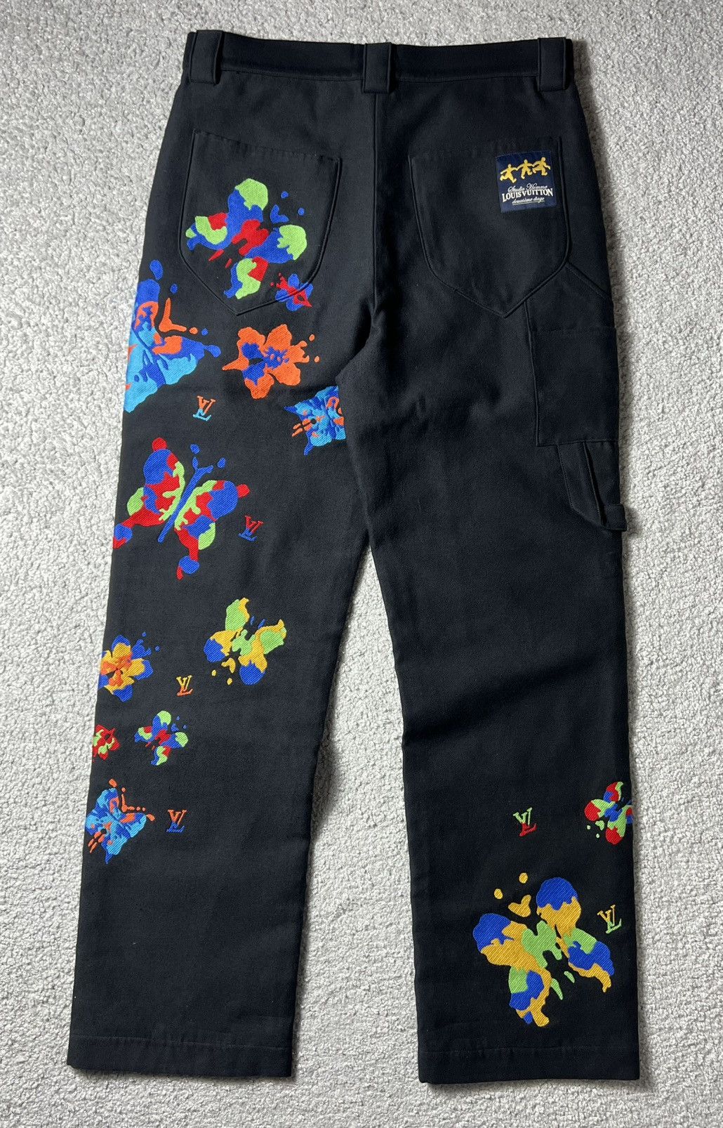Louis Vuitton SS23 Louis Vuitton Butterfly Print Double Knee Pants Size US 32 / EU 48 - 2 Thumbnail