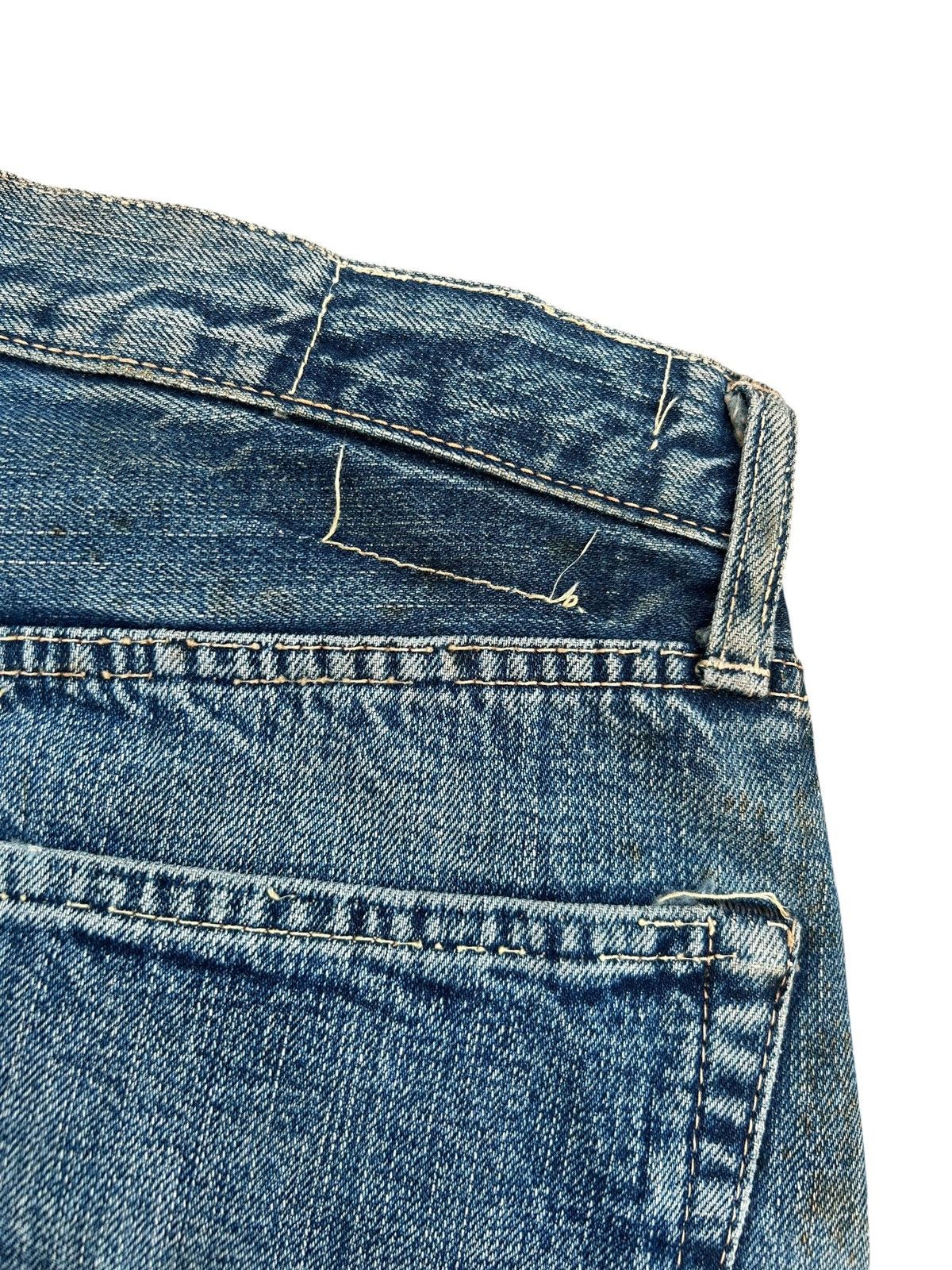Kapital Thrashed Vintage Japanese Brand Pinball Selvedge Denim Jeans Size US 31 - 15 Thumbnail