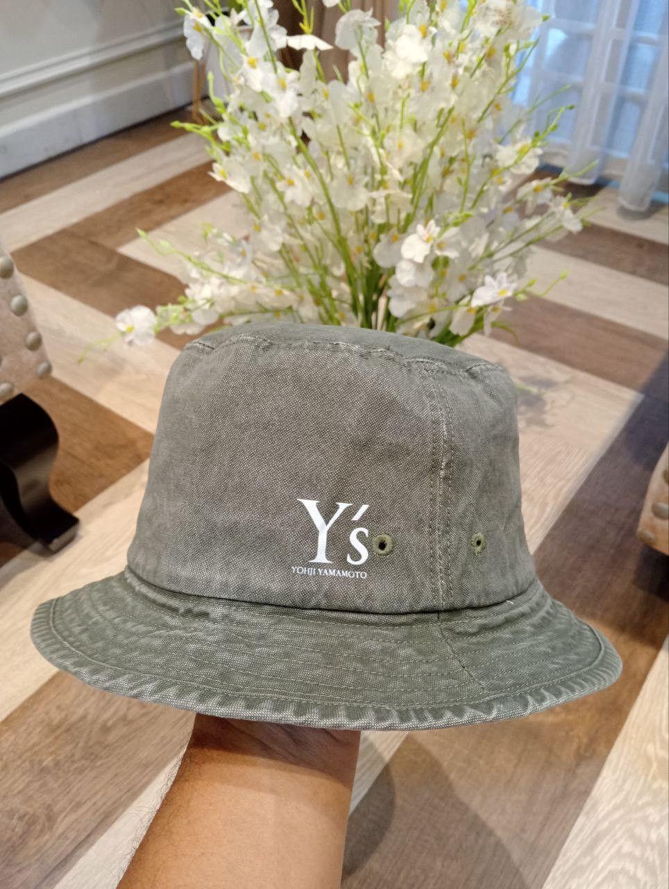 Yohji Yamamoto RARE Y's YOHJI YAMAMOTO DENIM BUCKET HAT Size ONE SIZE - 2 Thumbnail