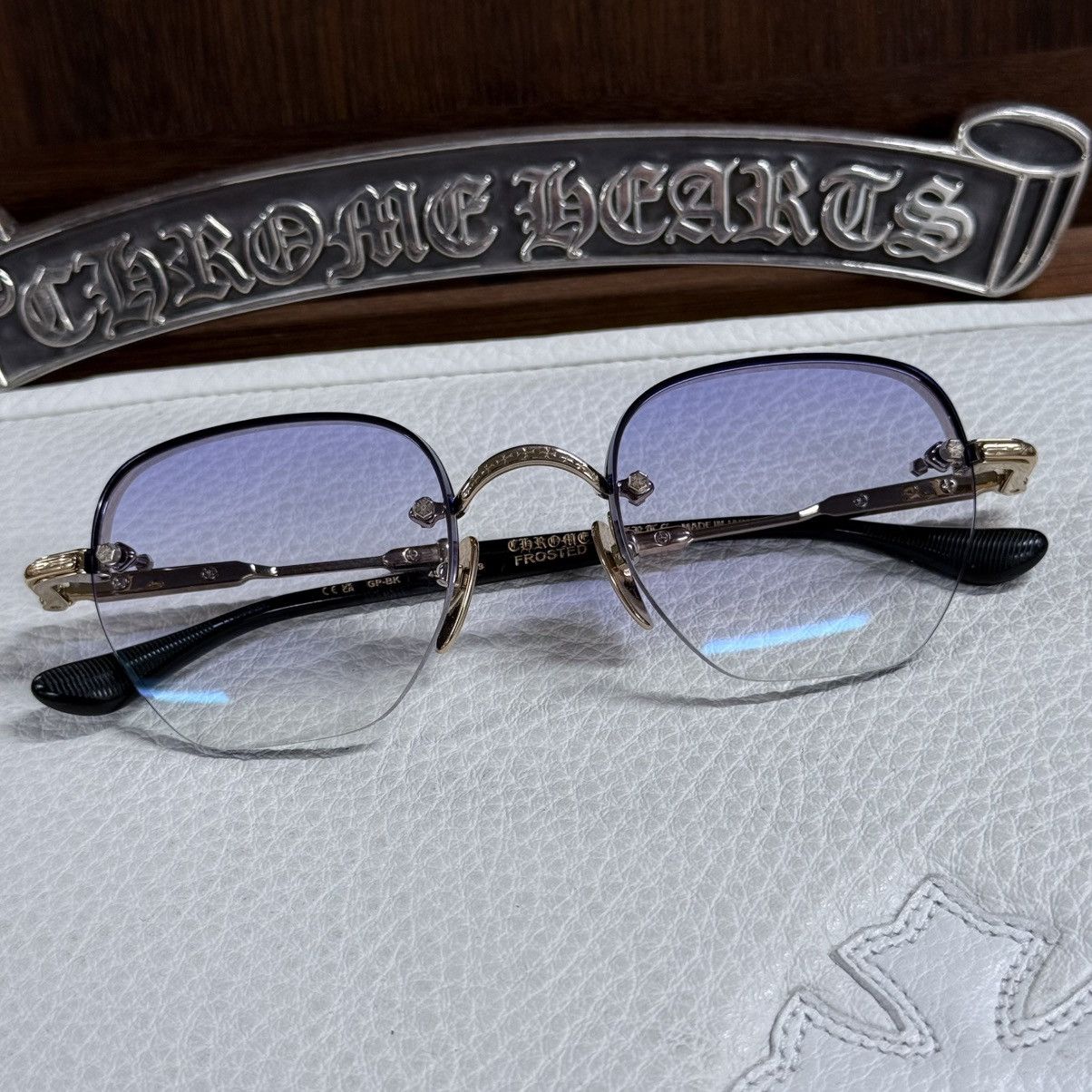 Chrome Hearts Frosted Sunglasses chrome hearts Size ONE SIZE - 1 Thumbnail
