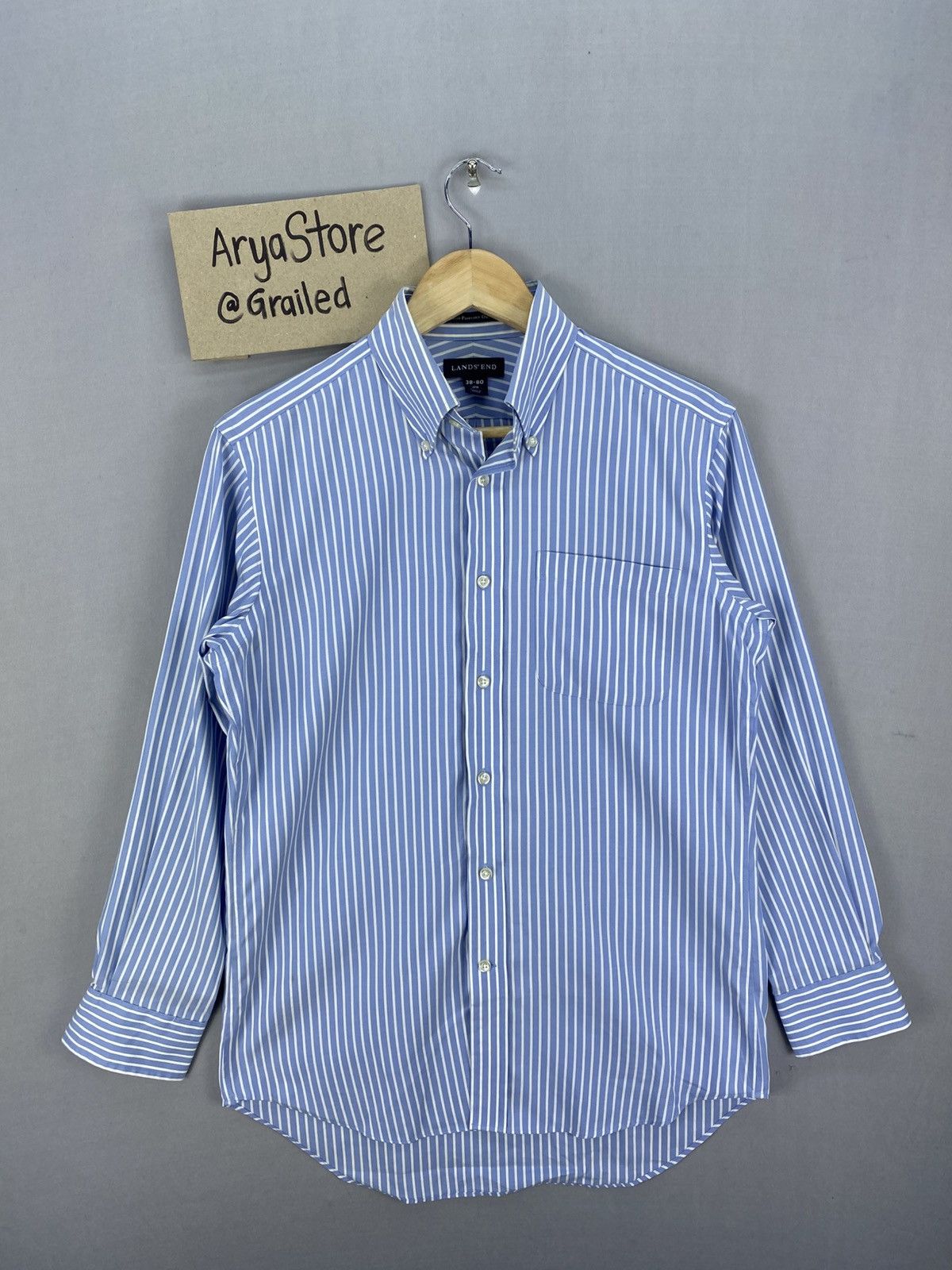 Flannel Lands’ End Flannel Shirt Button Up Size US M / EU 48-50 / 2 - 1 Thumbnail
