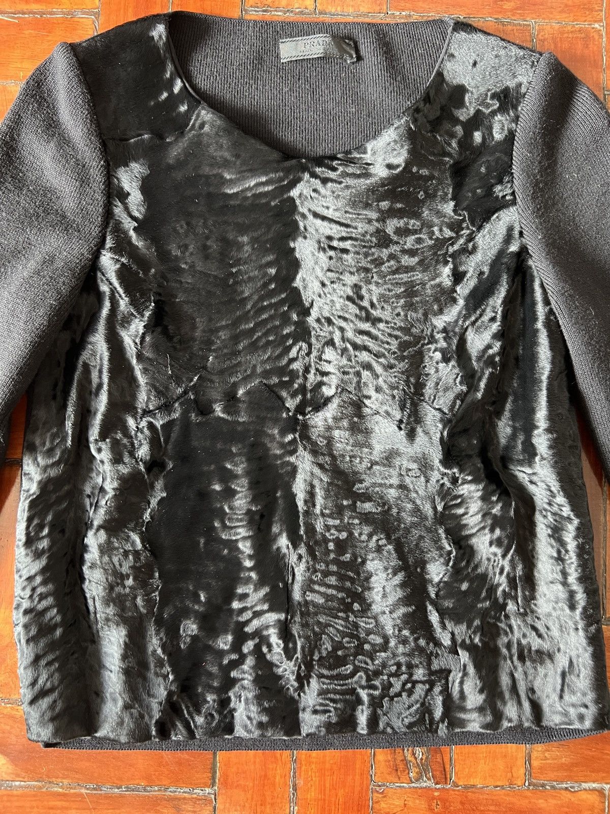 Prada Prada Fall 1998 astrakhan sweater Size S / US 4 / IT 40 - 10 Thumbnail