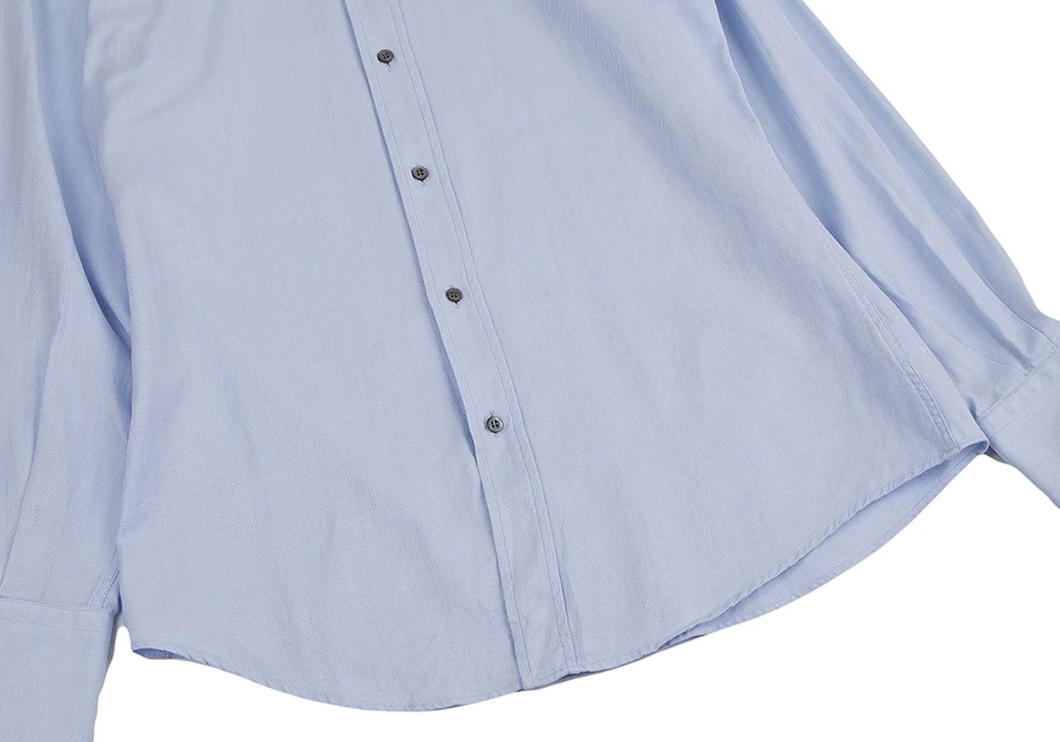 Gucci Cotton Herringbone Shirt in Light Blue Size S Size US S / EU 44-46 / 1 - 9 Thumbnail