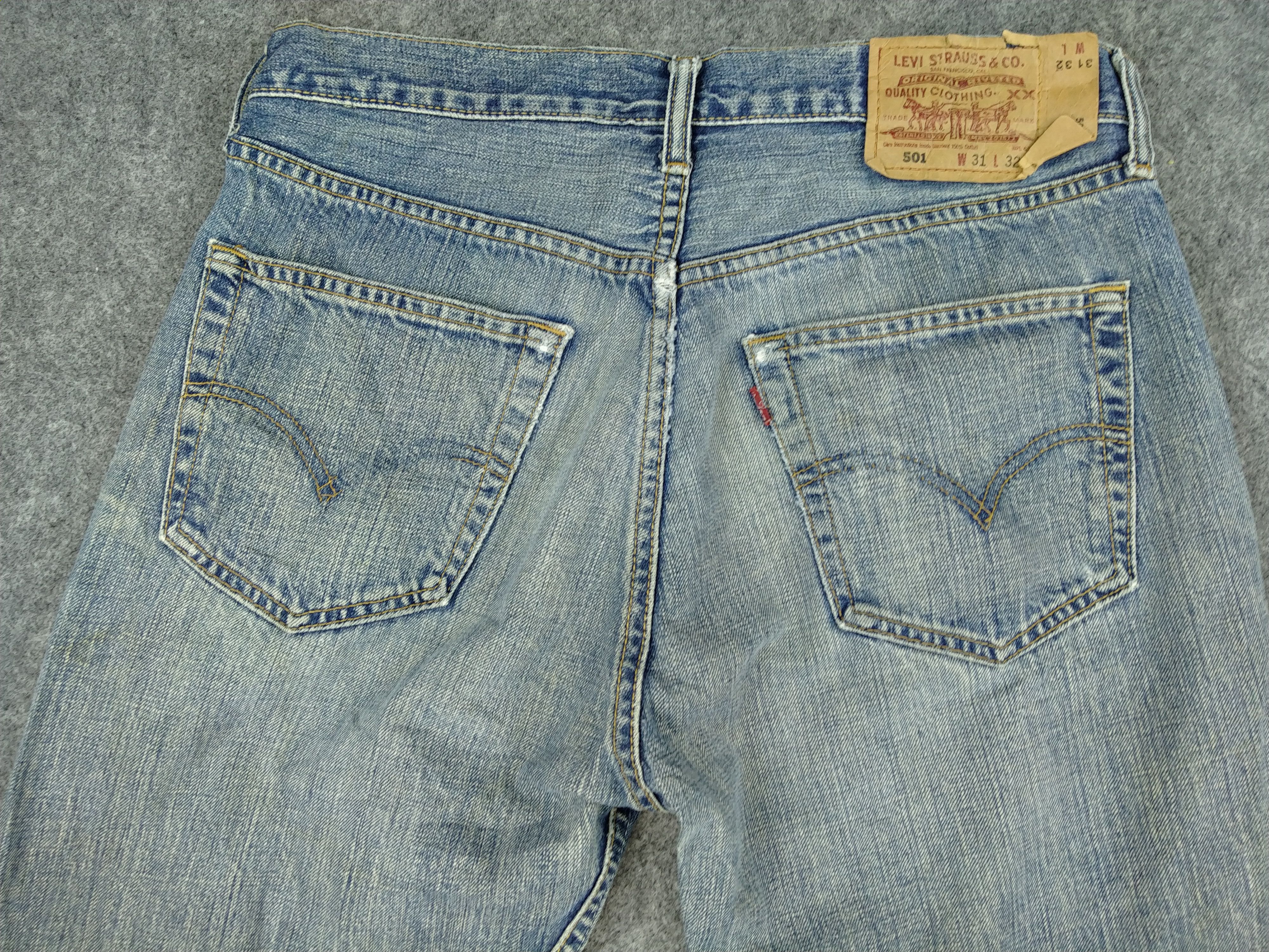 Levi's 90s Vintage Levi's 501 Distressed 31 x 28.5 Denim-JN231 Size US 31 - 4 Thumbnail