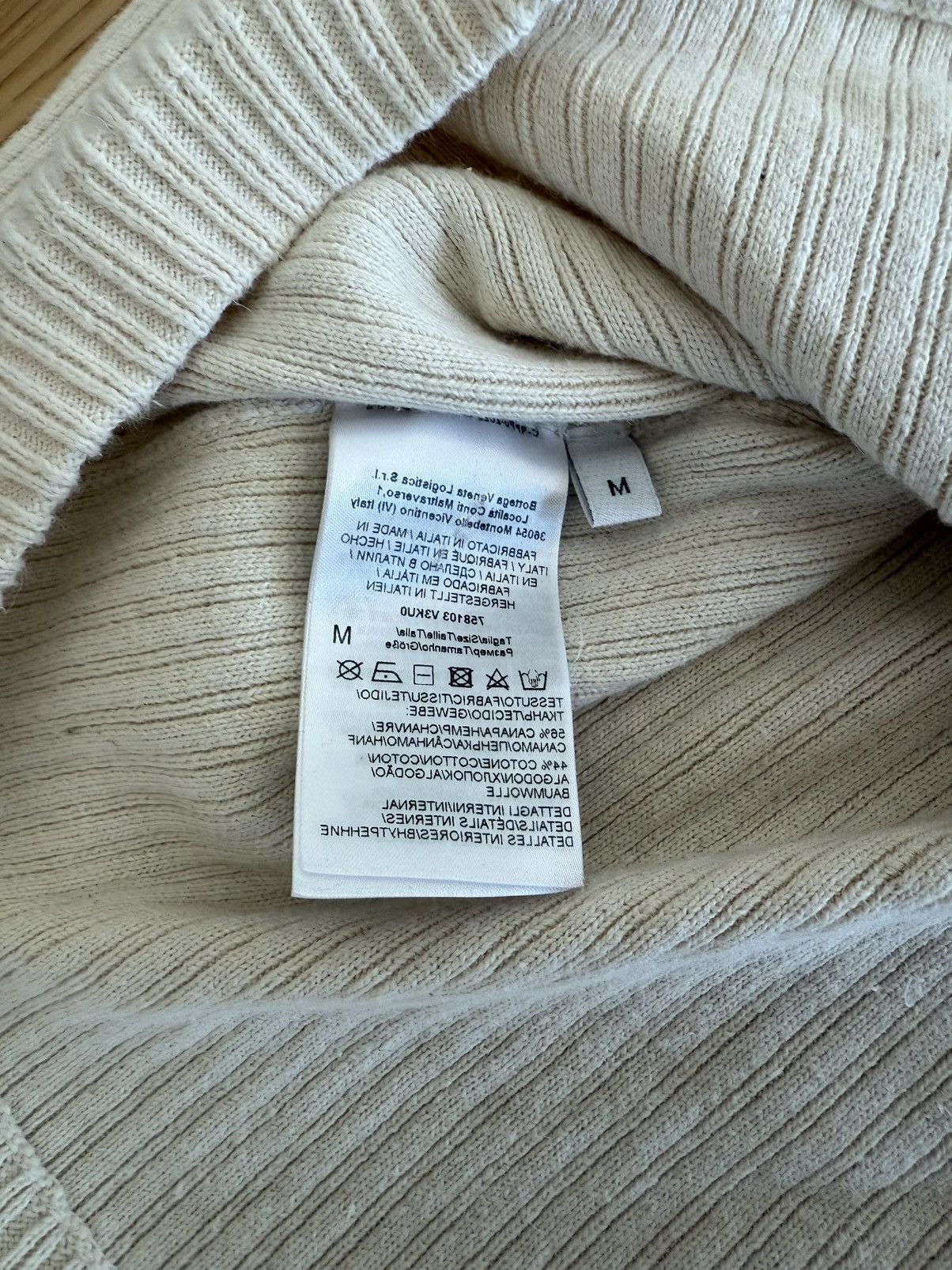 Bottega Veneta Bottega Veneta Cream Knit long sleeves henley Size US M / EU 48-50 / 2 - 5 Thumbnail