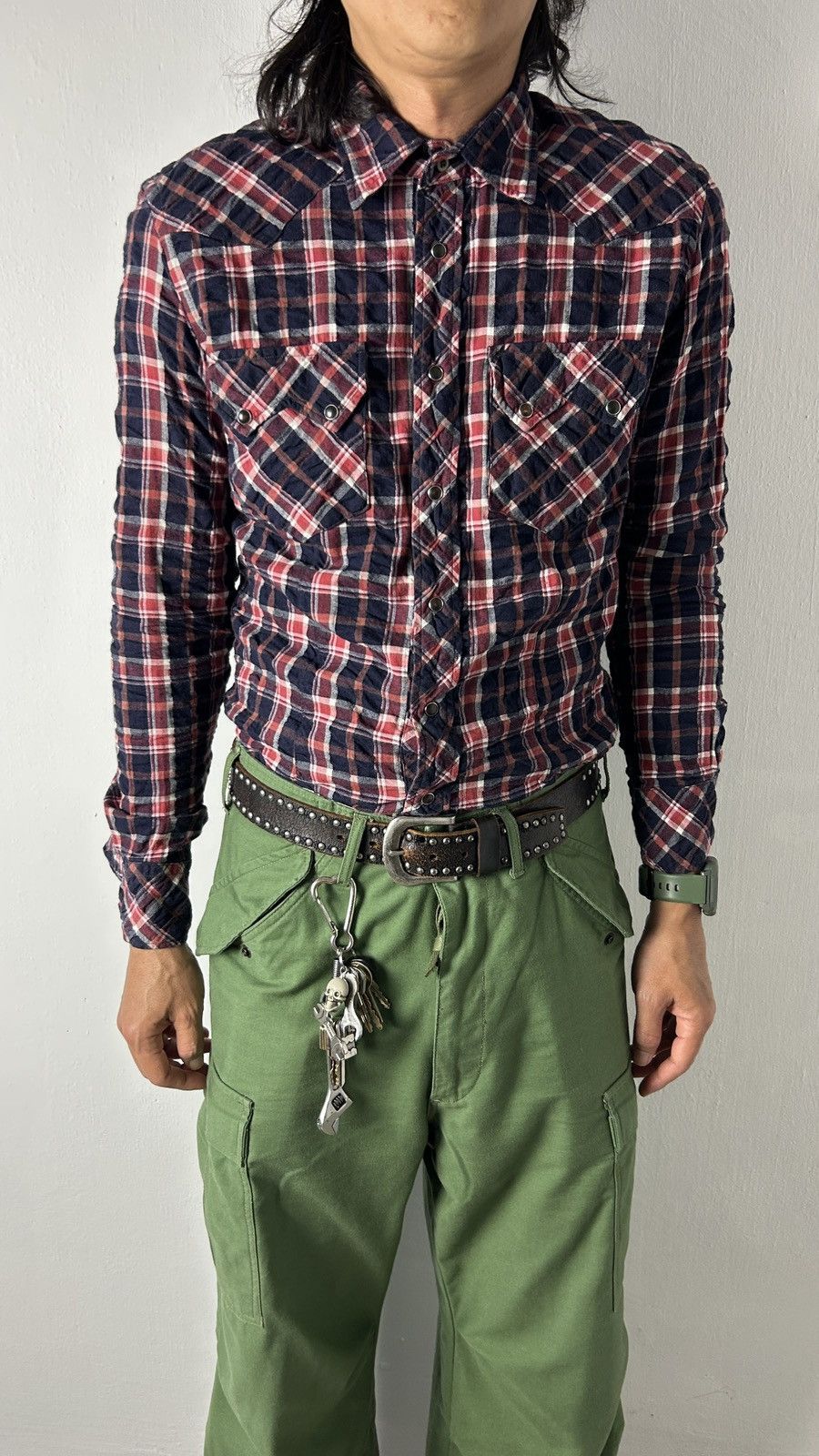 Hysteric Glamour × Japanese Brand × Vintage 291295=Homme Western Pearl Flannel Size US M / EU 48-50 / 2 - 2 Thumbnail