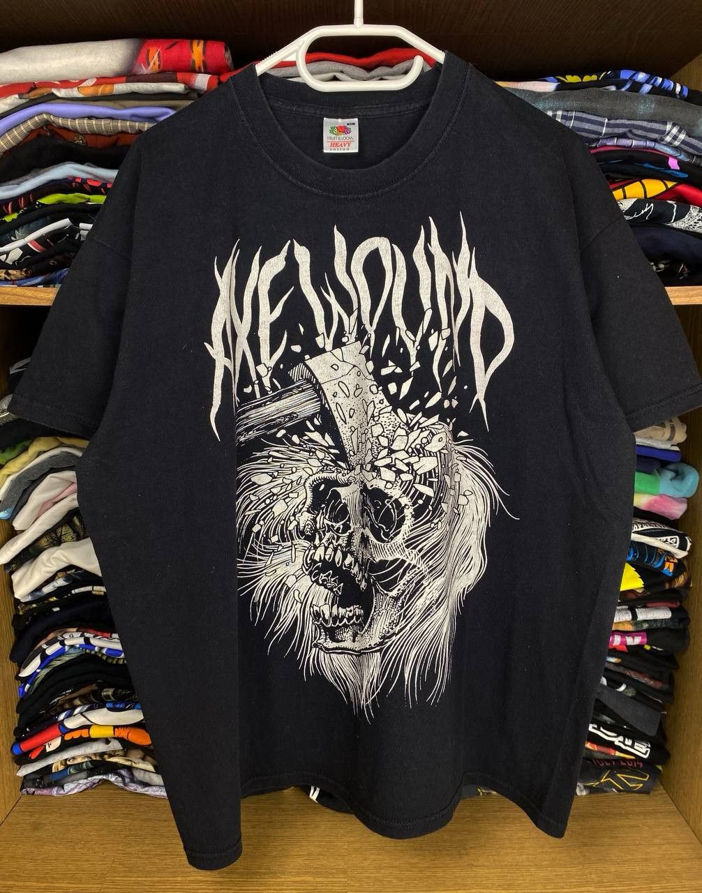 Band Tees × Vintage vtg Axe Wound 00s Graphic Horror Rock Tee Size US XL / EU 56 / 4 - 1 Thumbnail