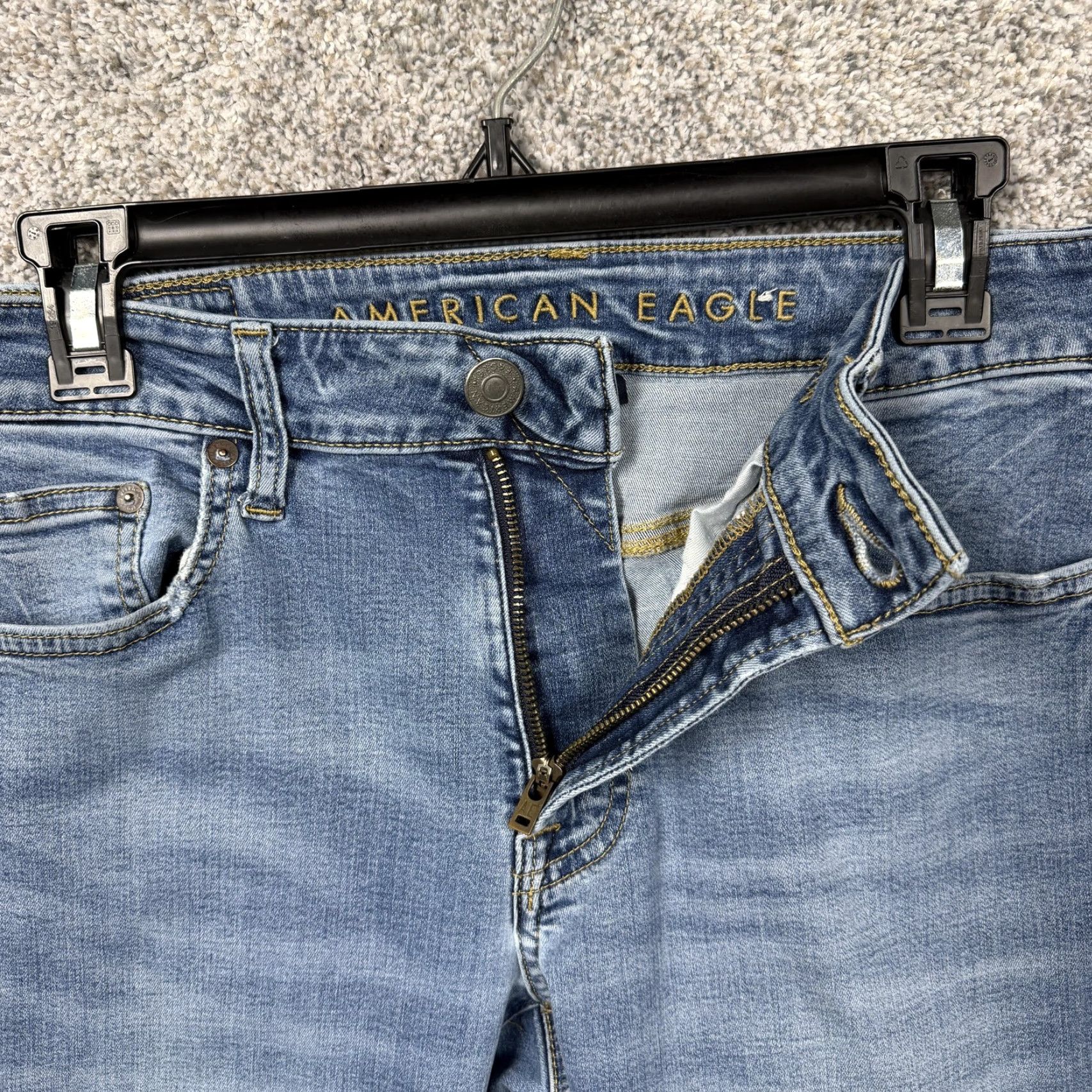 American Eagle Outfitters American Eagle Jeans Mens 30x31 NE(X)T LEVEL FLEX Skinny Denim Blue 5-Pocket Everyday Casual Mens Jeans Dylan Size US 30 / EU 46 - 5 Thumbnail